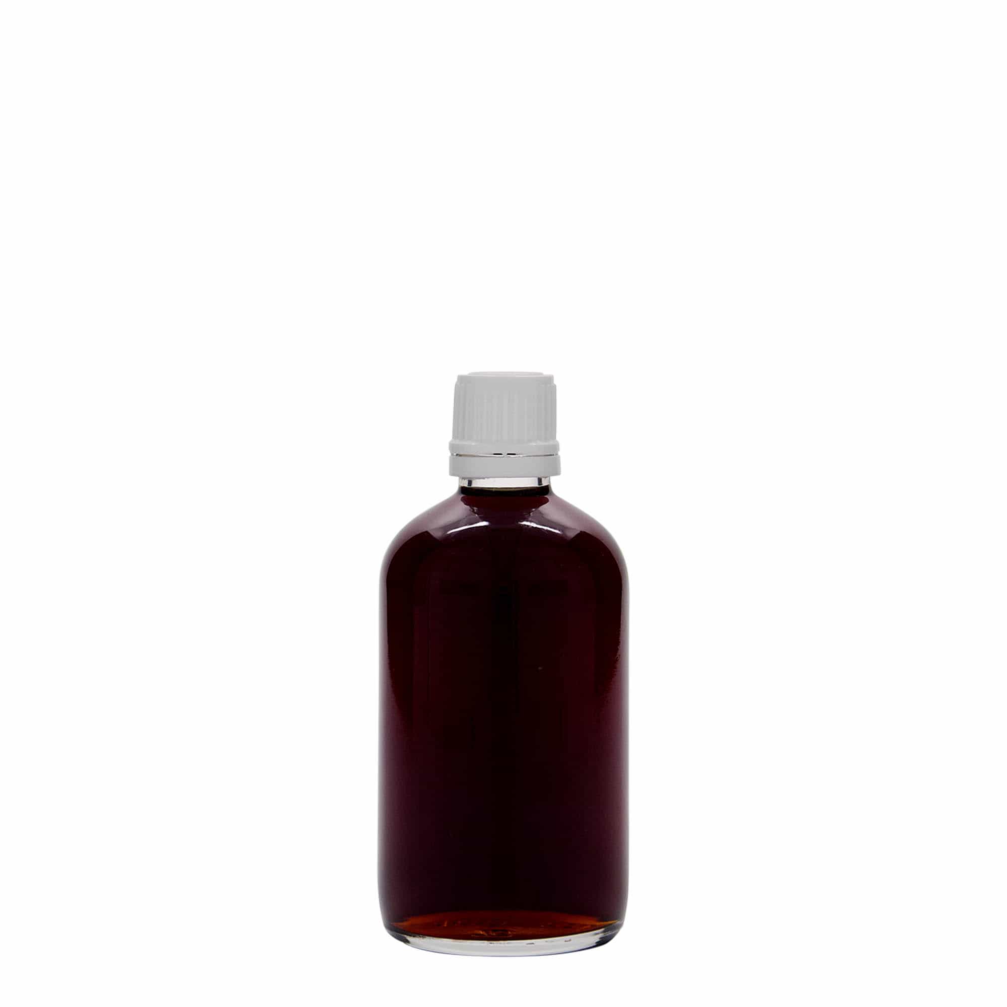 Frasco de medicamentos de 100 ml, vidrio, boca: DIN 18