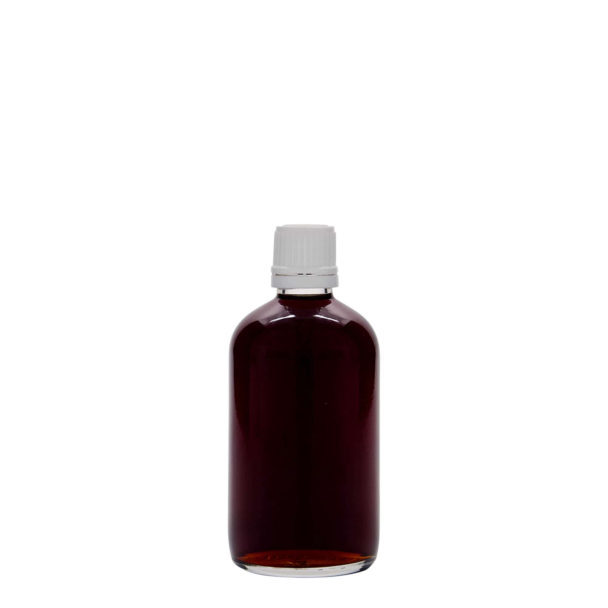 100 ml frasco medicinal, vidrio, boca: DIN 18