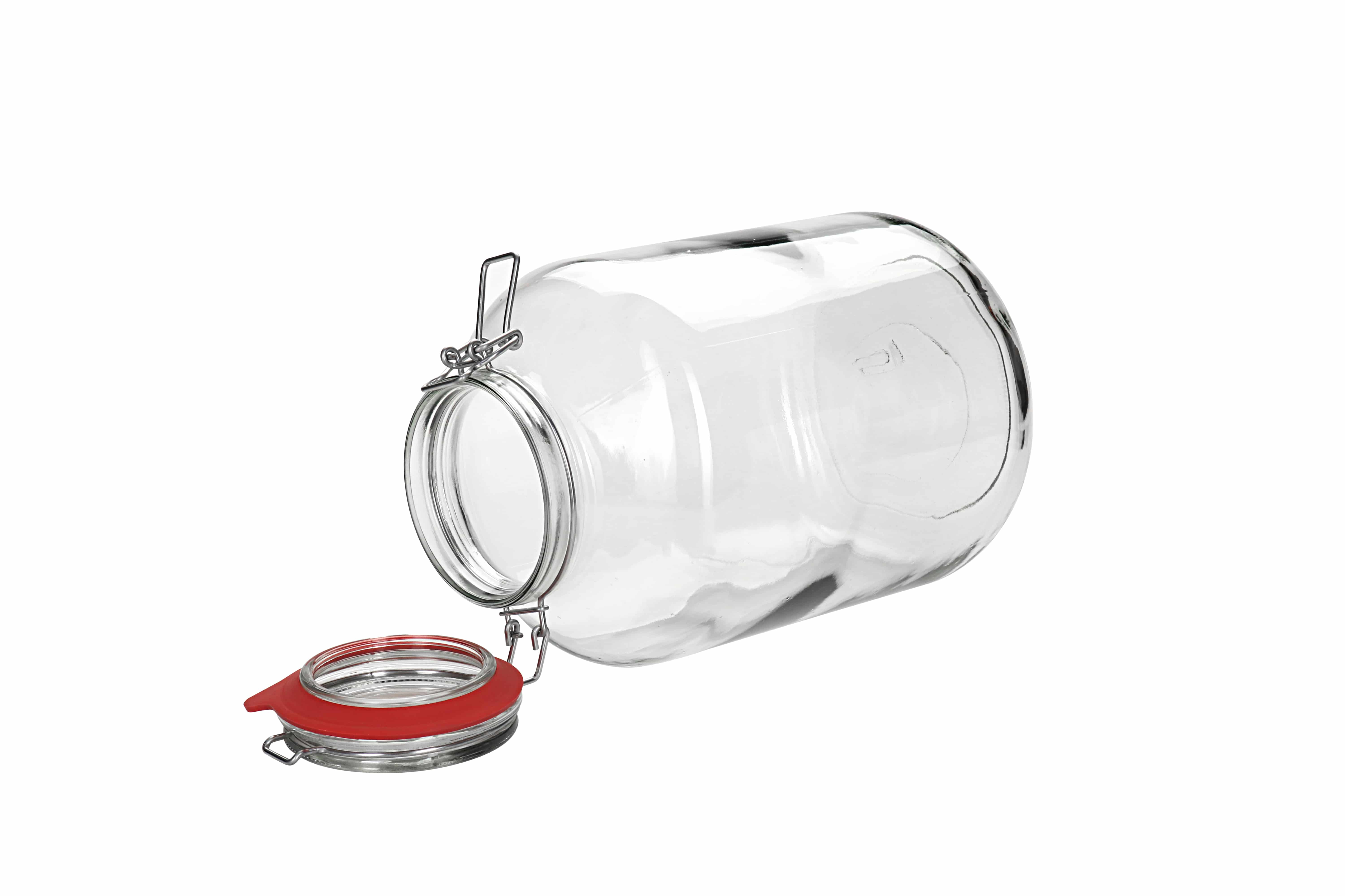 4.880 ml tarro de vidrio con cierre de alambre #, boca: cierre de alambre