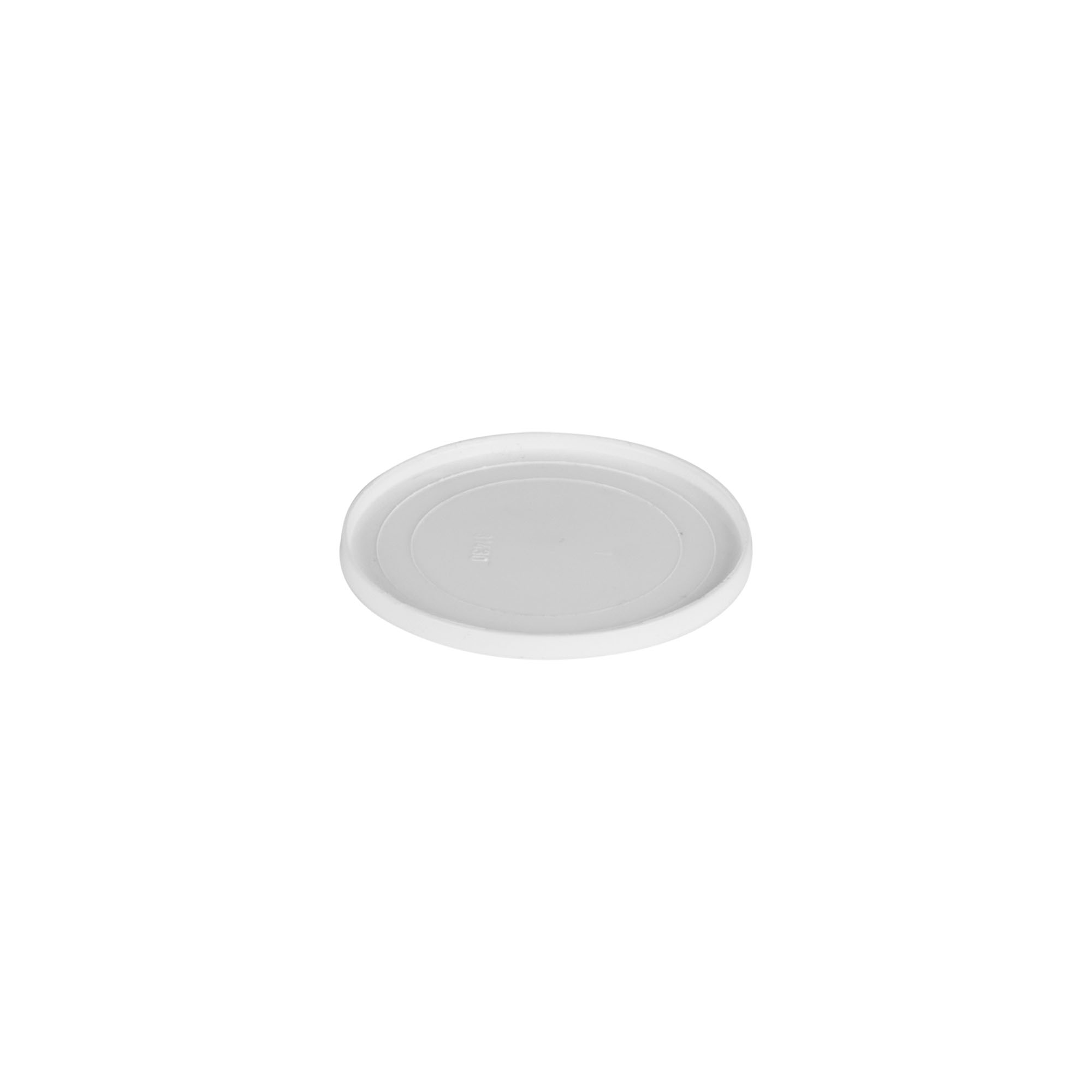 Disco de cubierta para 15 ml 'Bianca', plástico PP, blanco