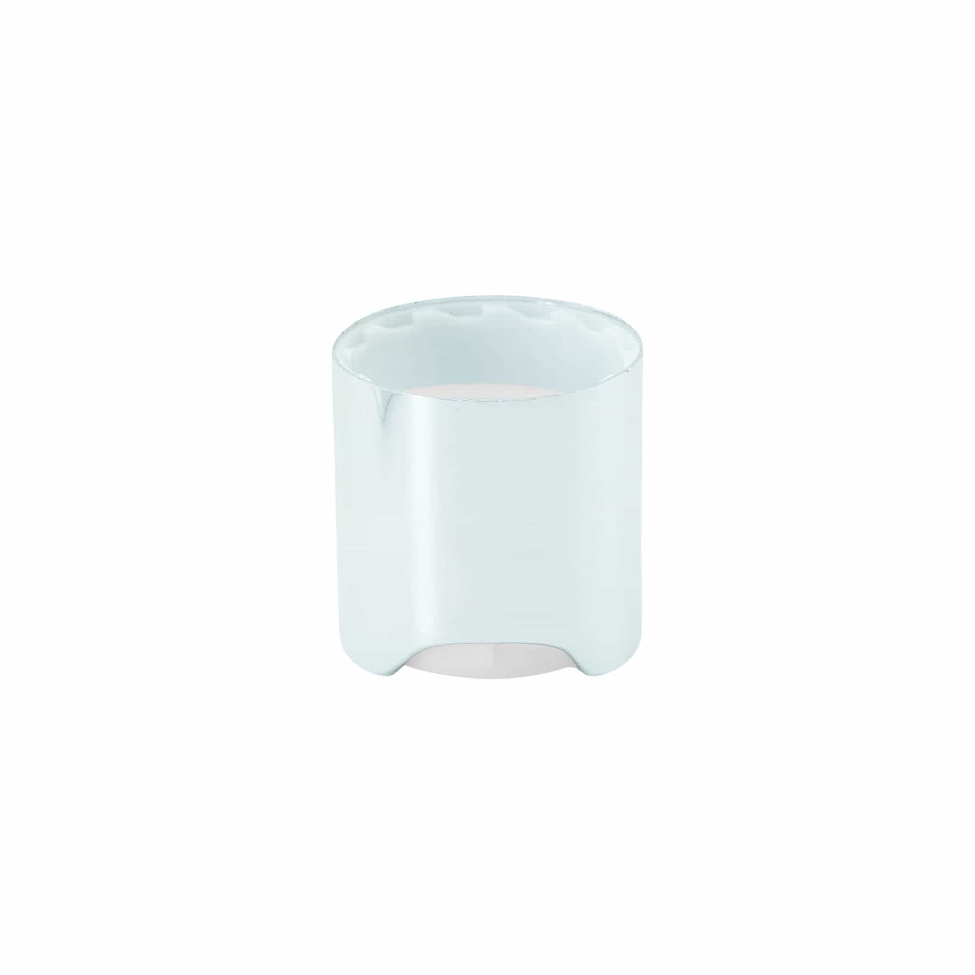 Tapa de rosca Disc Top, plástico PP, plateado, para boquilla: 24/410