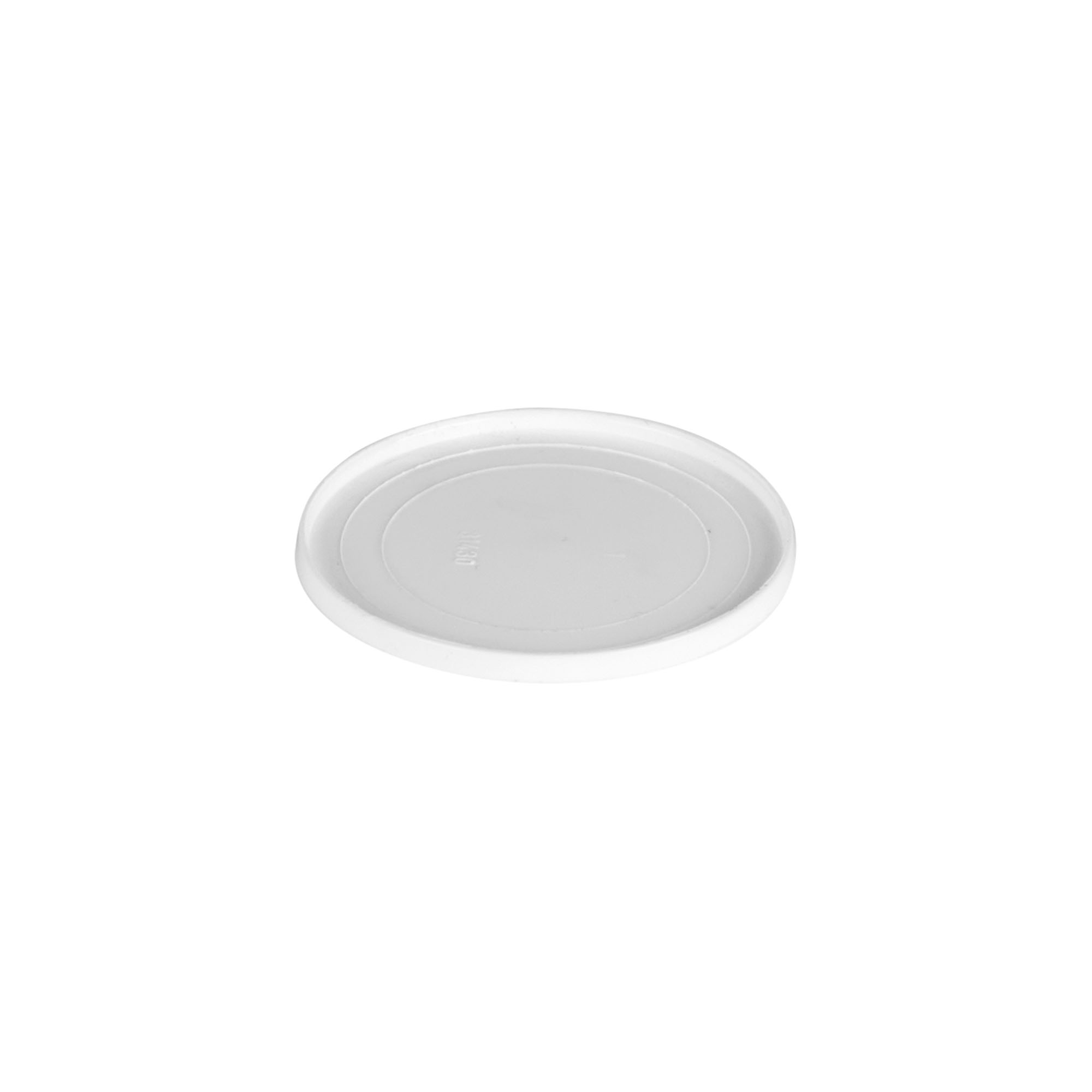 Disco de cubierta para 30 ml 'Bianca', plástico PP, blanco