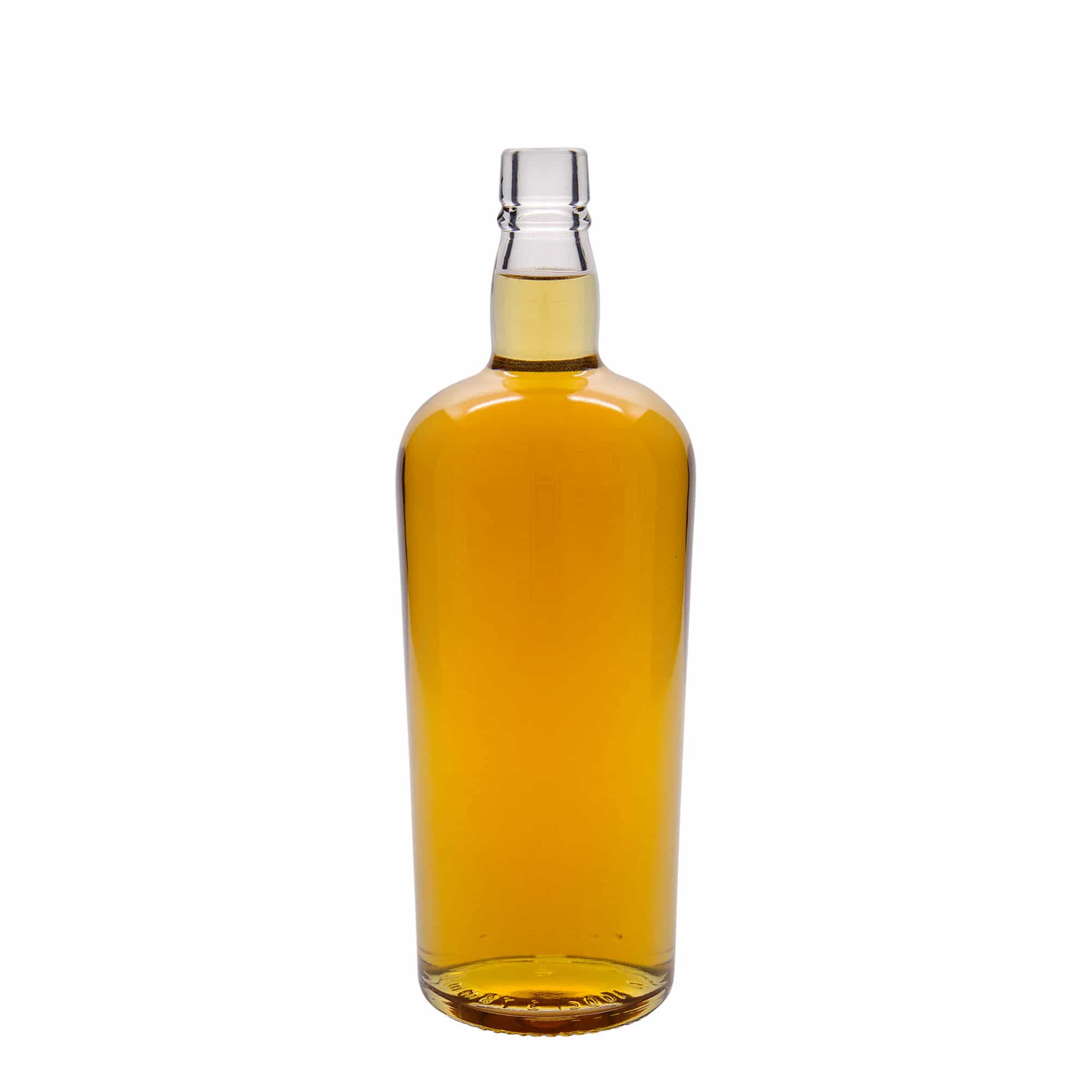 Botella de vidrio 'Edinburgh' de 1000 ml, boca: corcho