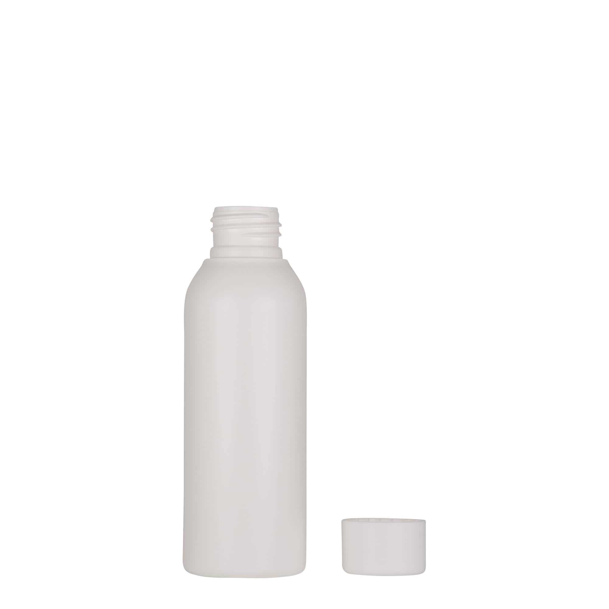 Botella de plástico 'Tuffy' de 100 ml, HDPE, blanco, boca: 24/410