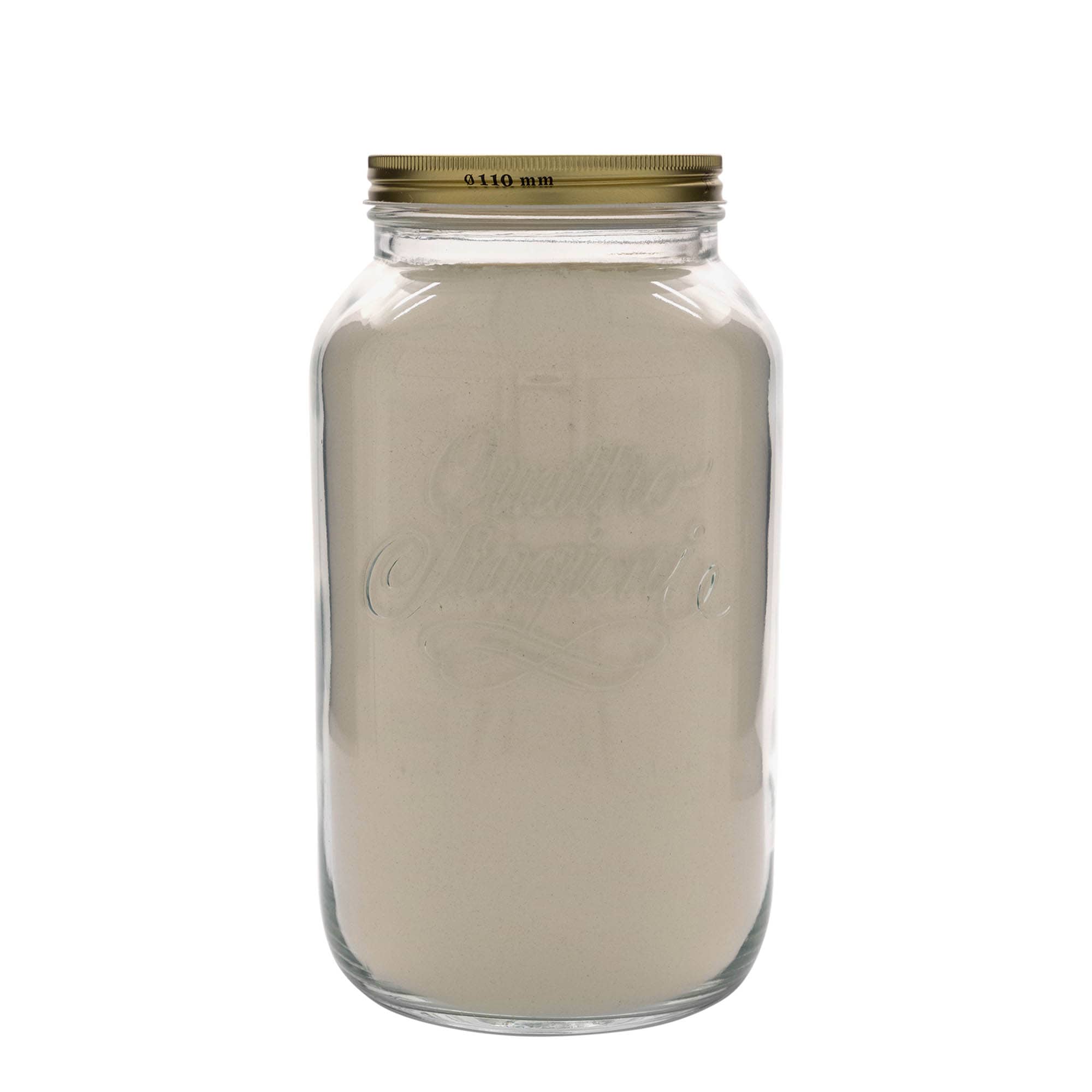 3.800 ml tarro de vidrio «Quattro Stagioni», boca: cierre de rosca