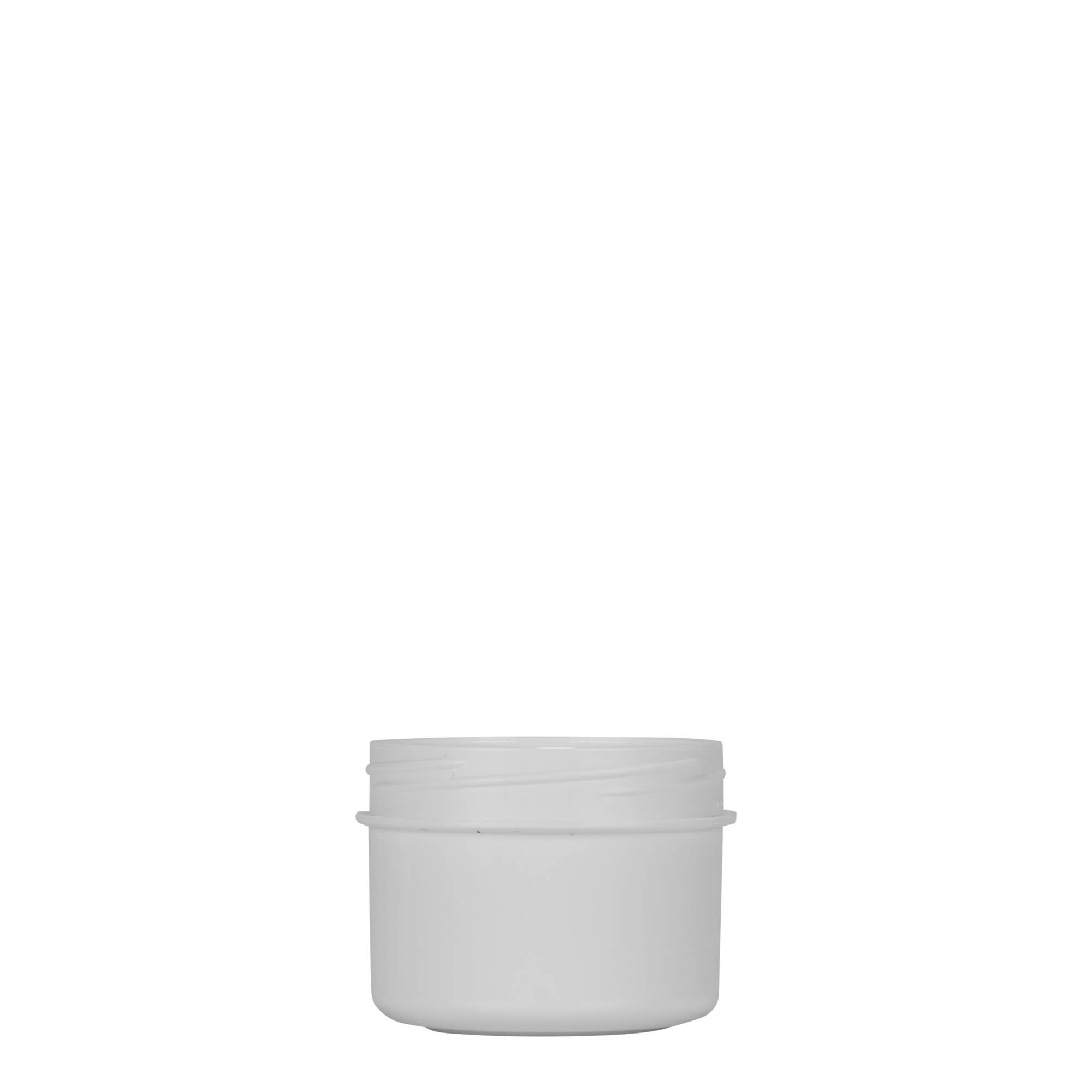 35 ml bote de plástico 'White Line', PP, blanco, boca: cierre de rosca 35 ml bote de plástico 'White Line', PP, blanco, boca: cierre de rosca