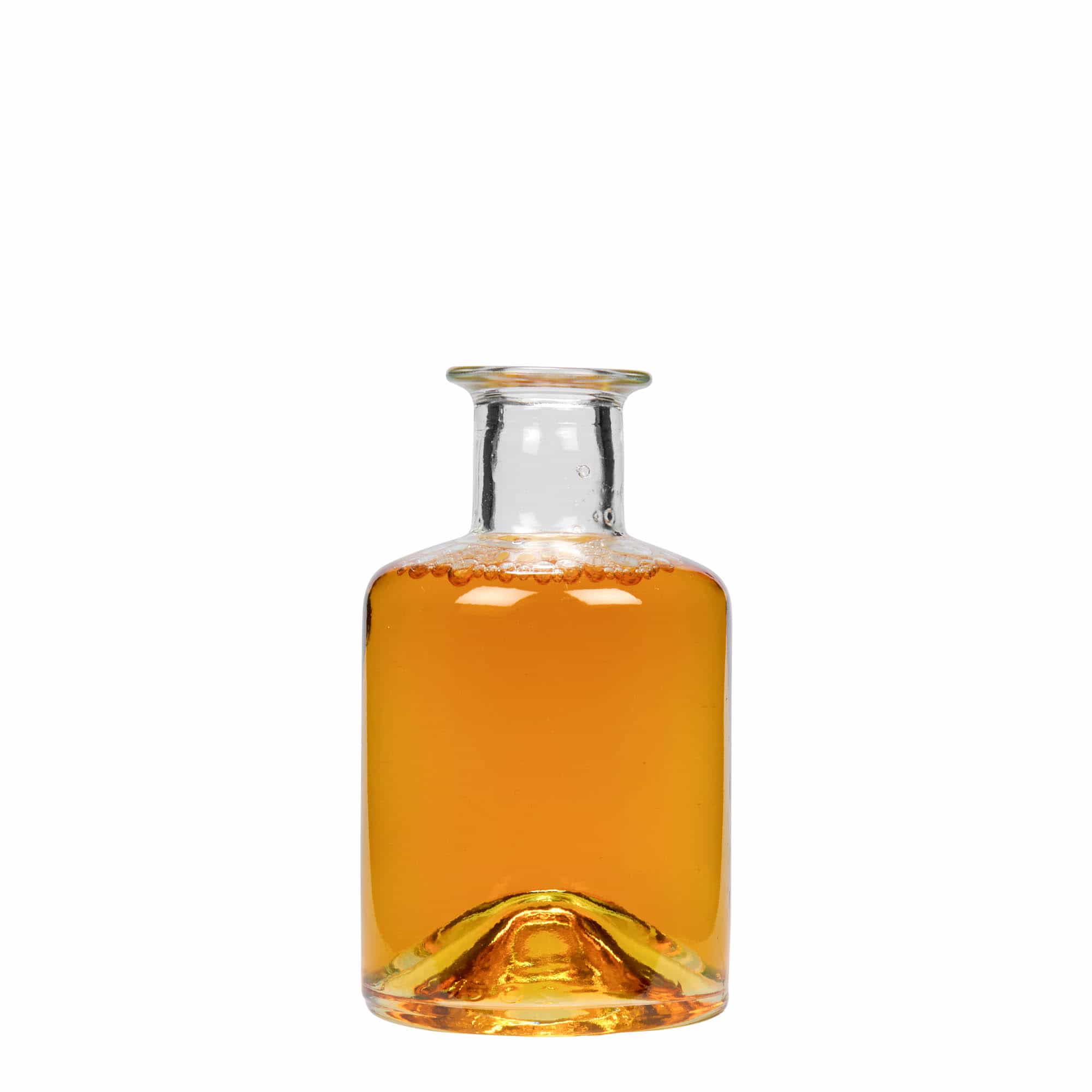 Botella de vidrio de 200 ml para farmacéutico, boca: corcho