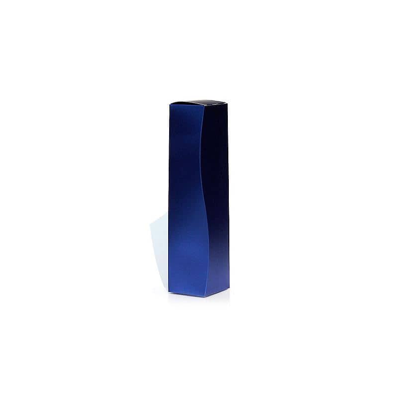 Caja de regalo 'Metallic', rectangular, cartón, azul real
