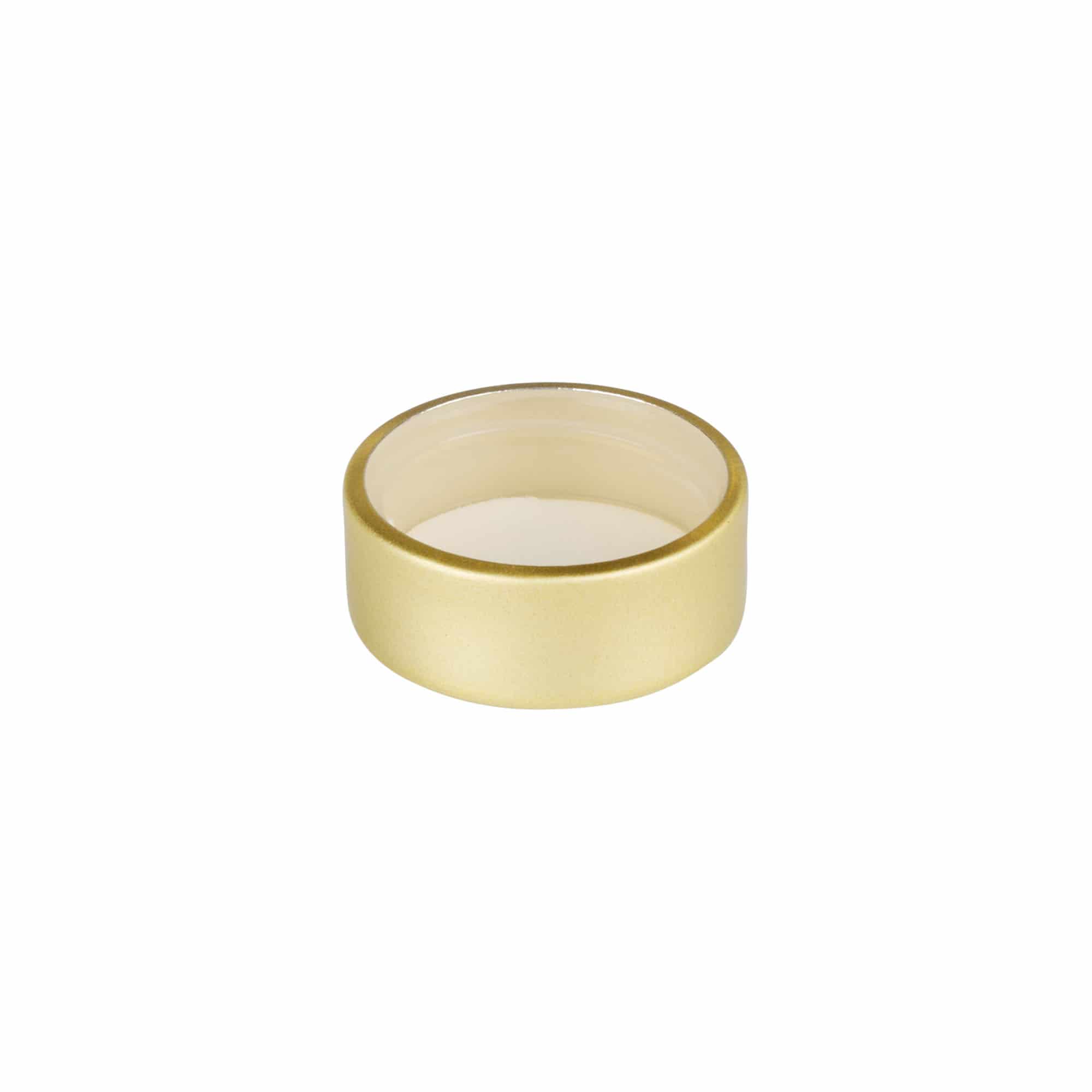 Tapón de rosca, metal, dorado, para boca: GPI 28/400