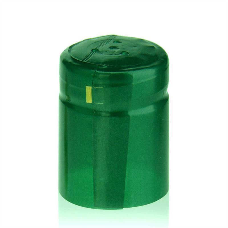 Cápsula termoencogible 32x41, plástico de PVC, verde esmeralda