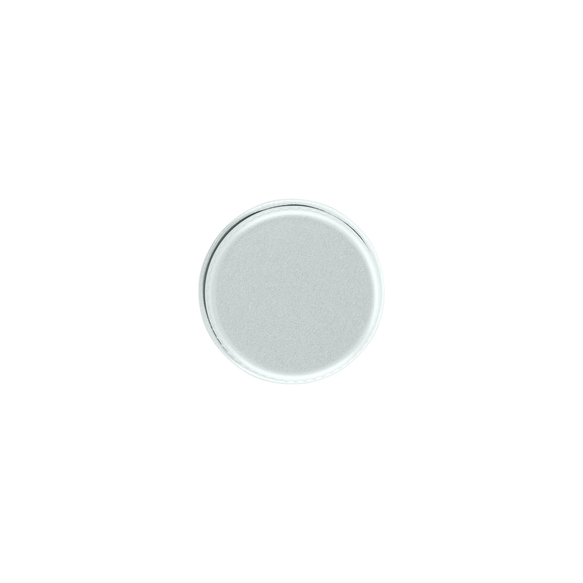 Tapa de rosca, metal, plateado, para boca: 24/410