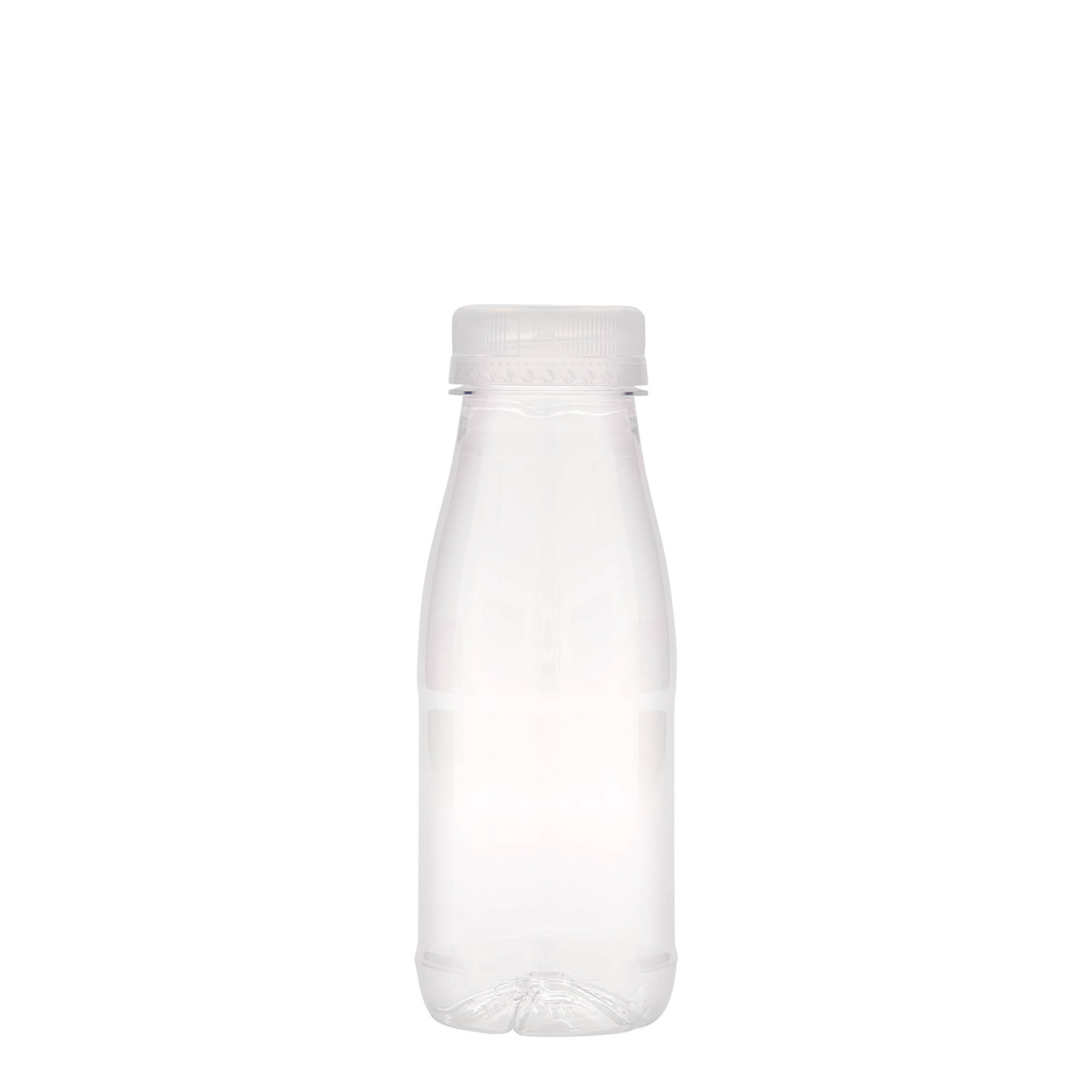 Botella PET de 250 ml 'Milk and Juice', plástico, boca: 38 mm