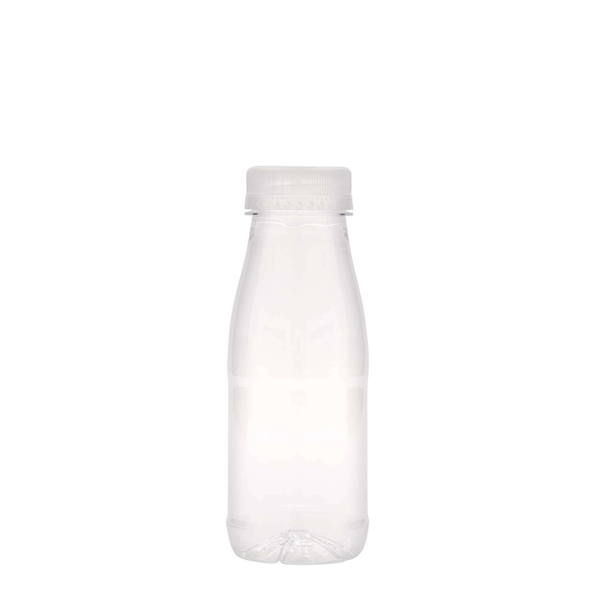 Botella PET de 250 ml «Milk and Juice», plástico, boca: 38 mm