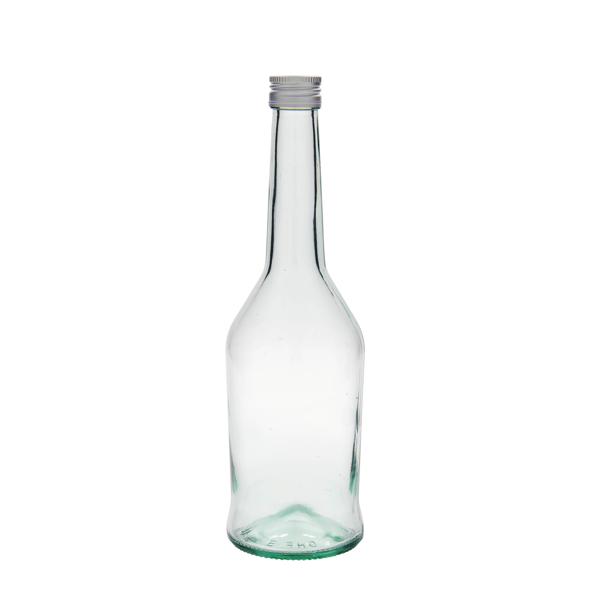 Botella de vidrio de 500 ml para licores, boca: PP 28