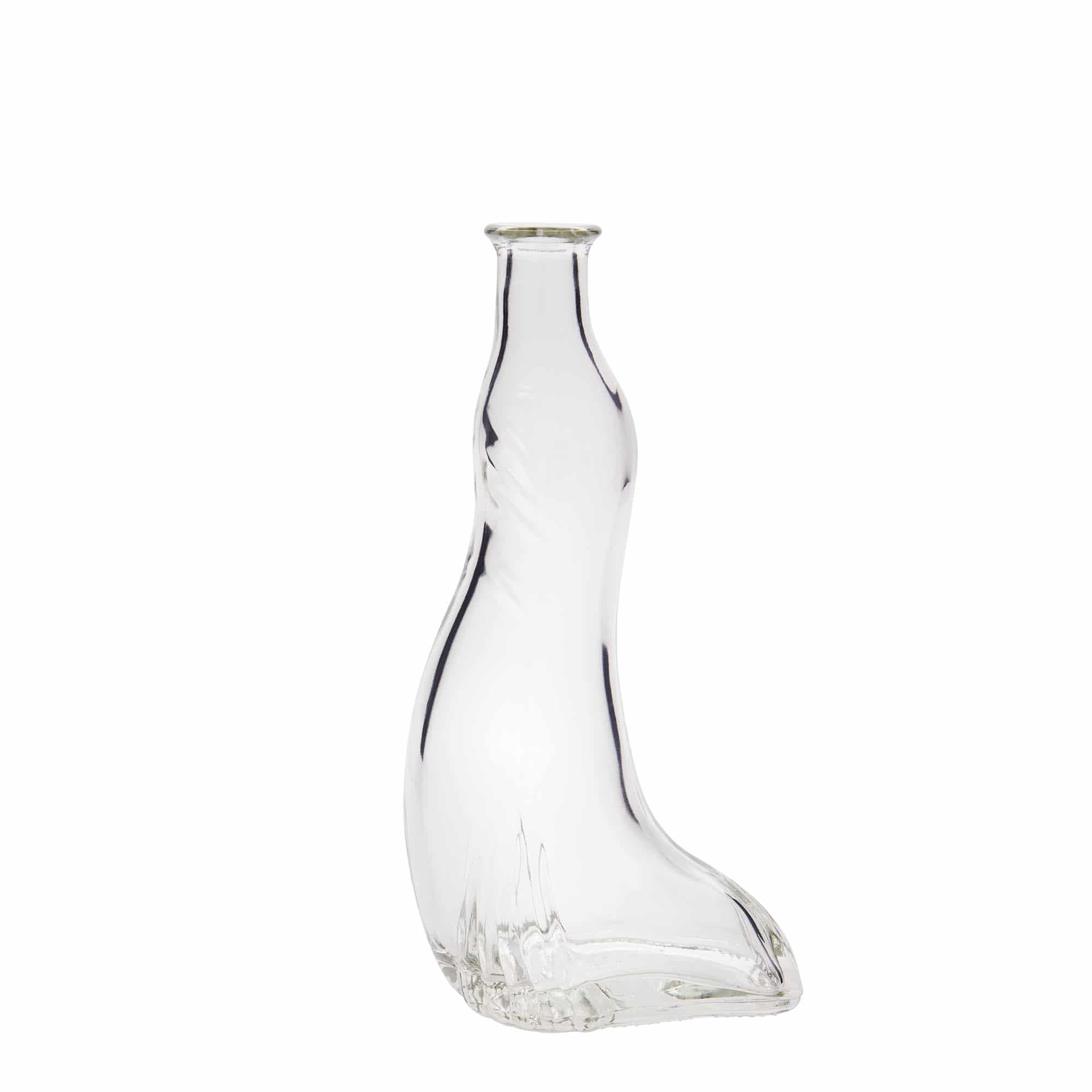 Botella de vidrio de 200 ml 'Foca', boca: corcho