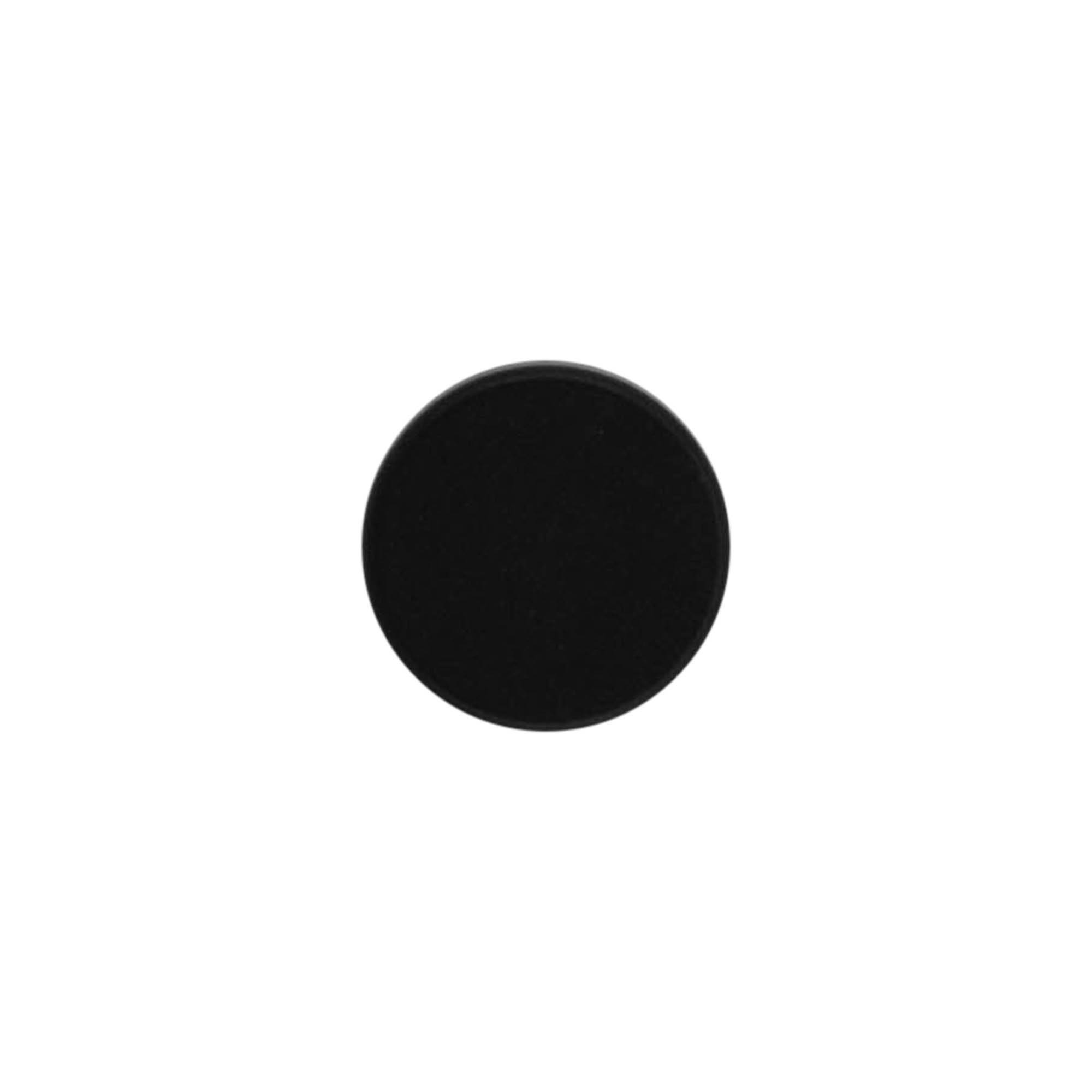 Corcho con cabeza de 19 mm, plástico, negro, para boca: corcho