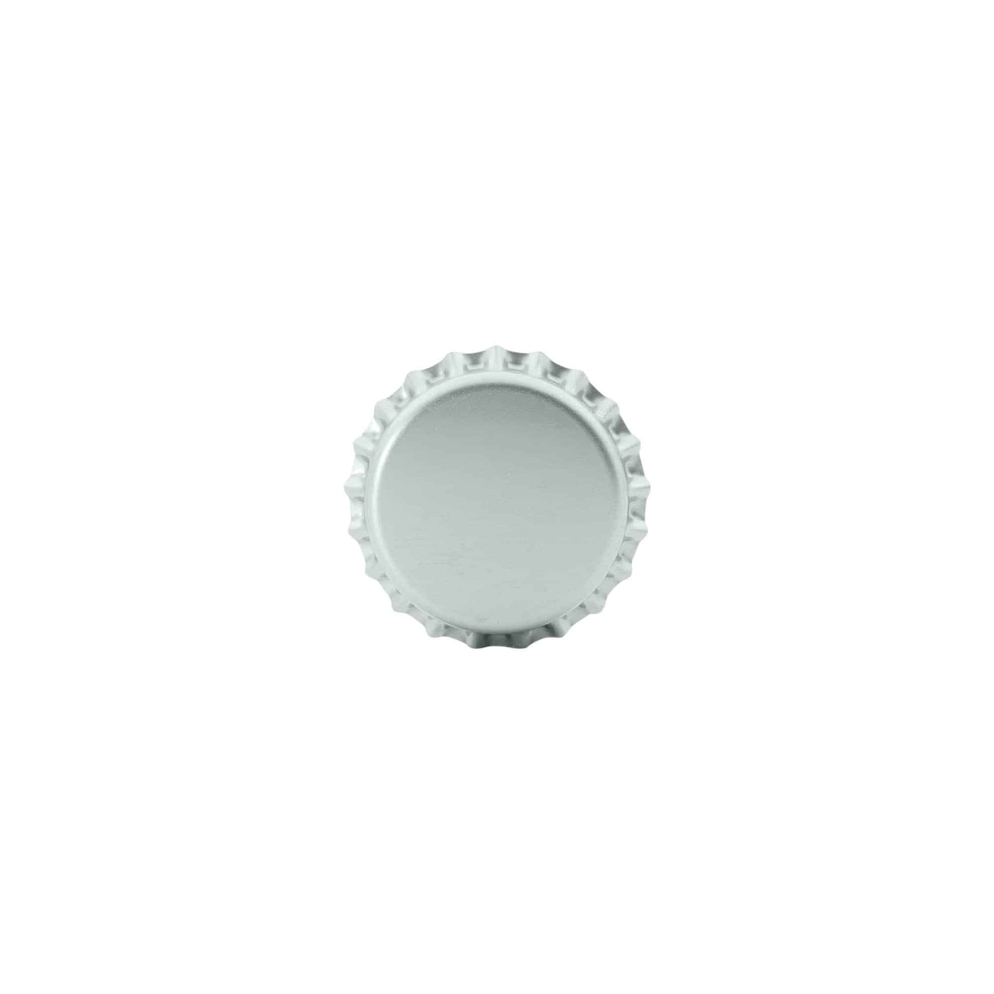 Chapas de cerveza de 26 mm, metal, plateado
