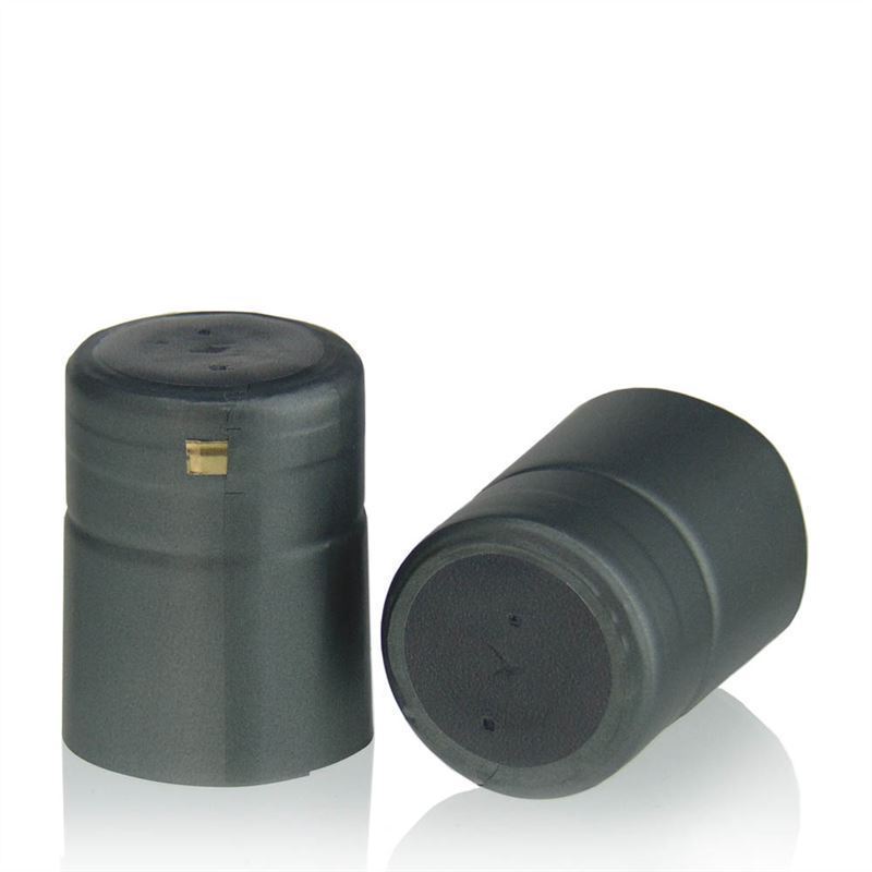 Cápsula termoencogible 32x41, plástico de PVC, antracita