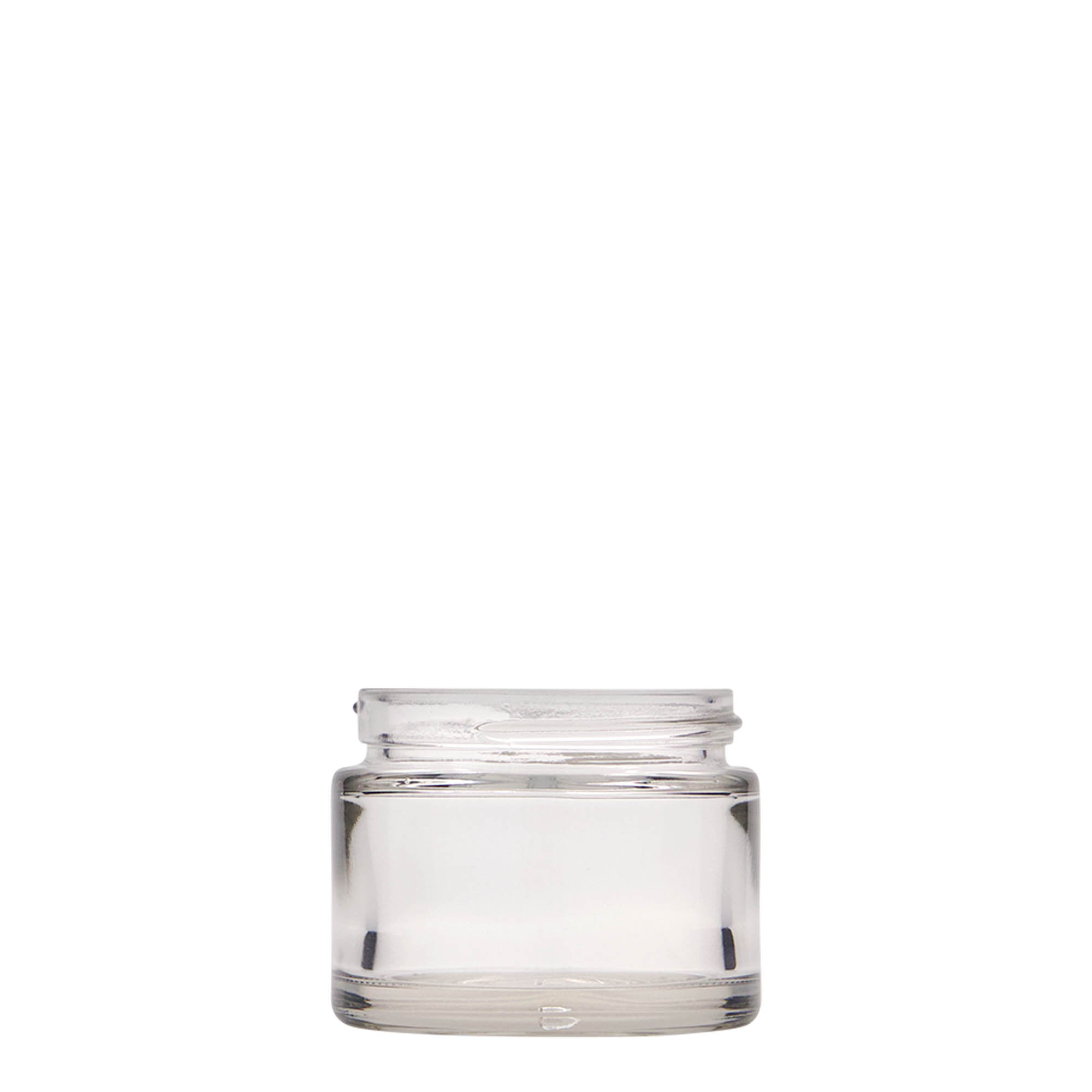 50 ml tarro «Beauty», vidrio, boca: cierre de rosca
