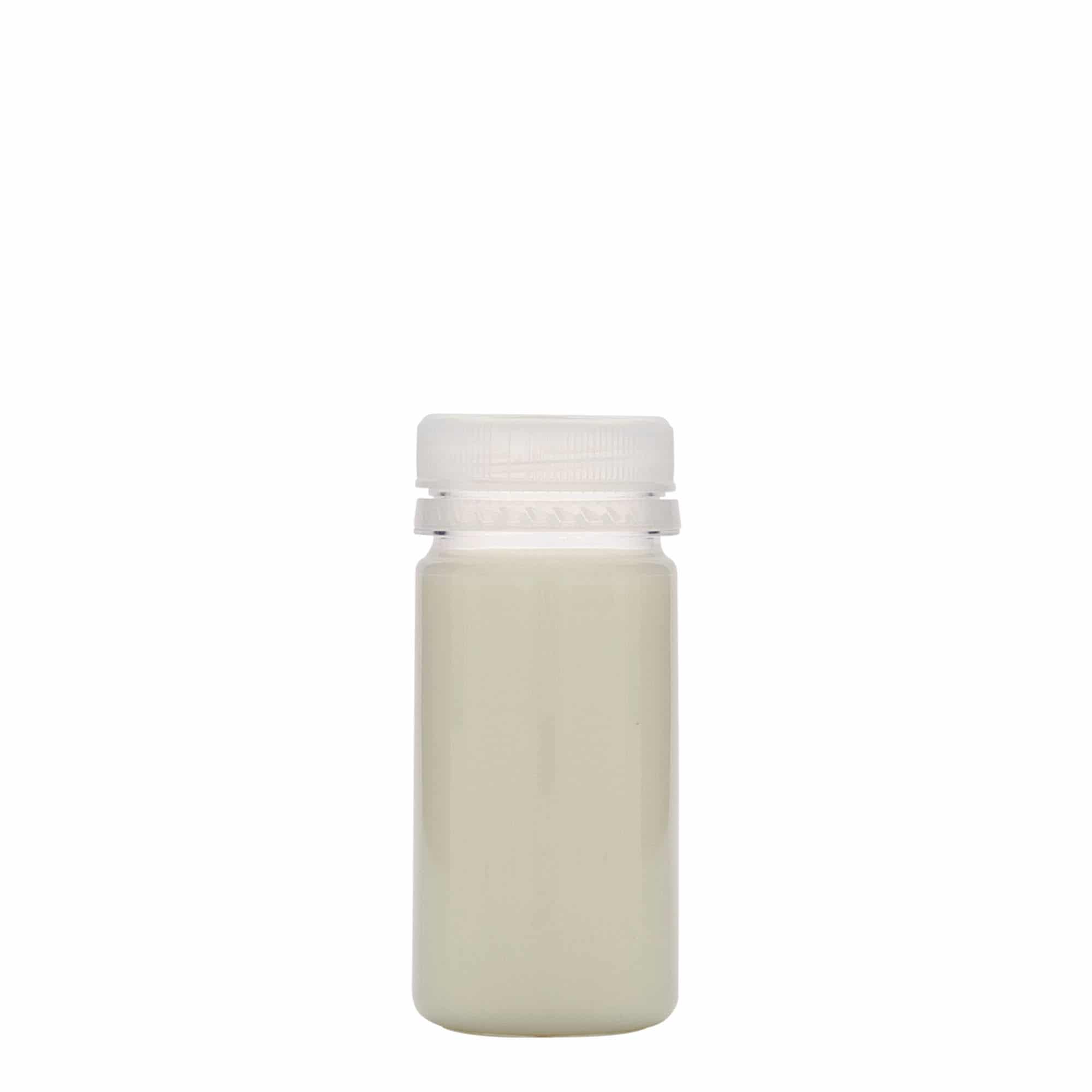 Botella PET de 100 ml 'Everytime', plástico, boca: 38 mm