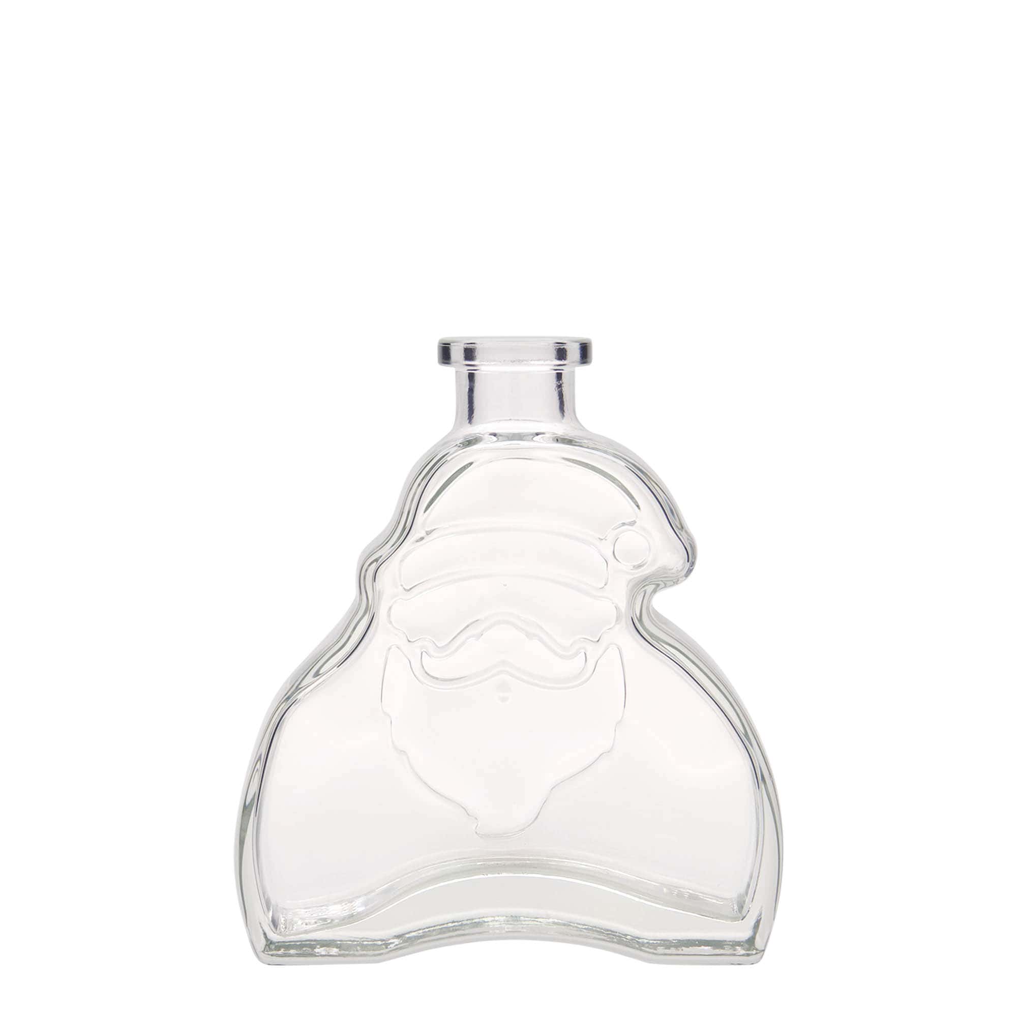 Botella de vidrio 'Santa Claus' de 200 ml, boca: corcho Botella de vidrio 'Santa Claus' de 200 ml, boca: corcho