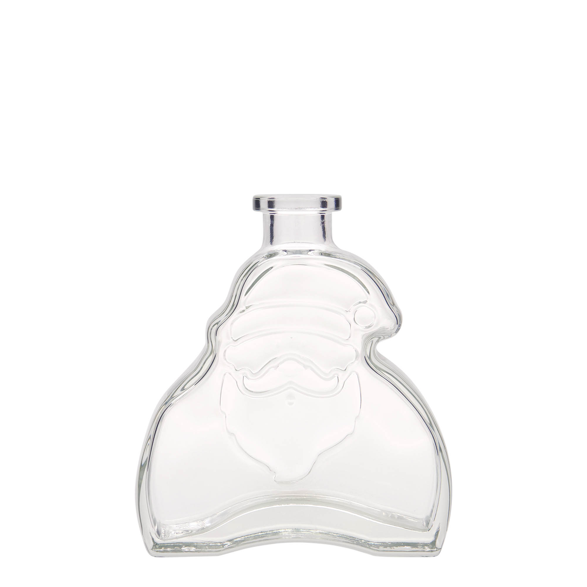Botella de vidrio de 200 ml 'Santa Claus', boca: corcho Botella de vidrio de 200 ml 'Santa Claus', boca: corcho