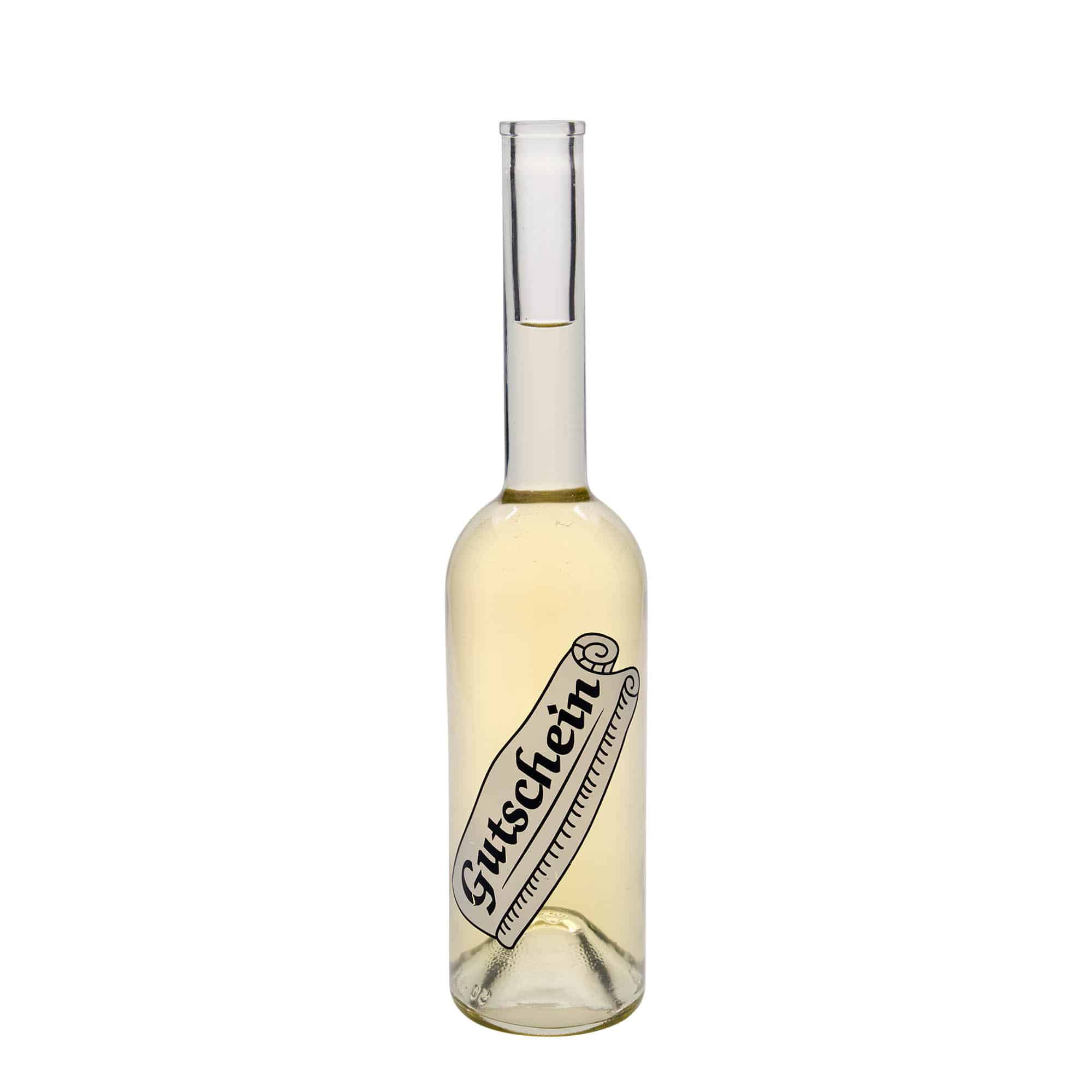 Botella de vidrio 'Opera' de 500 ml, motivo: vale, boca: corcho