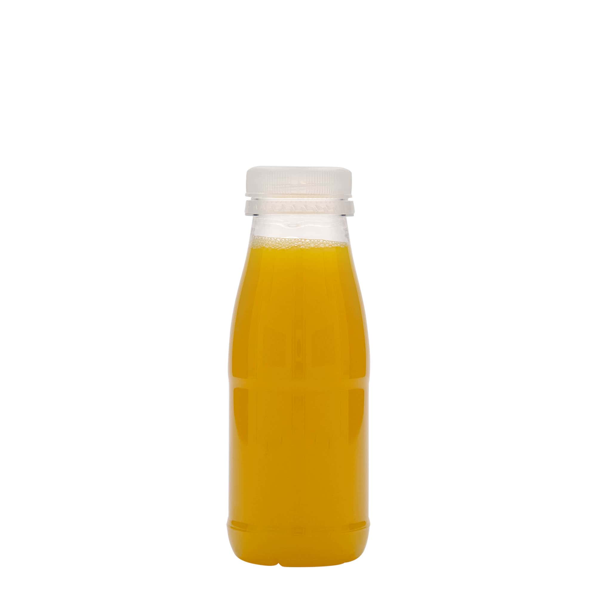 Botella PET de 250 ml 'Milk and Juice', plástico, boca: 38 mm