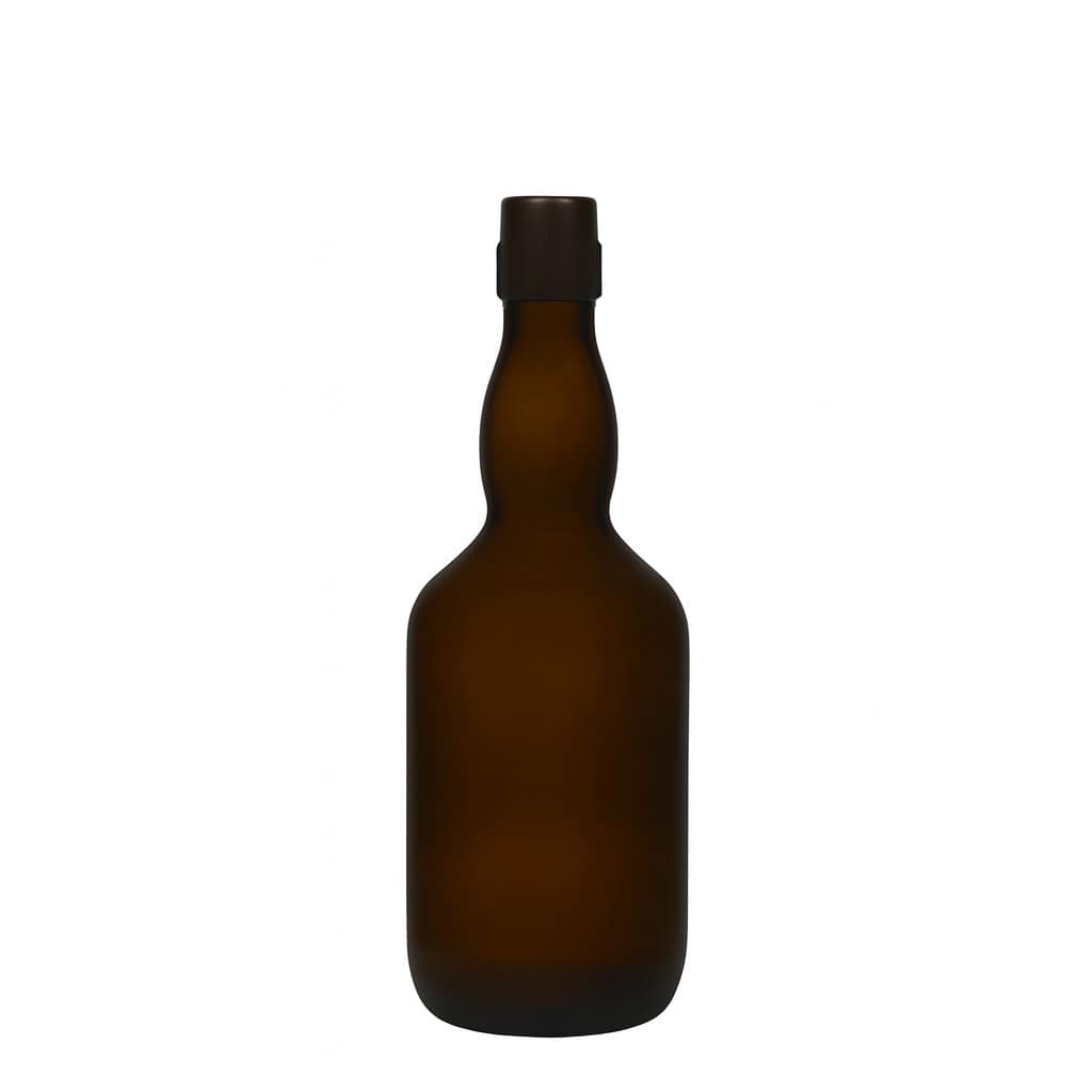 Botella de cerveza de 500 ml con cuello de ánfora, vidrio, verde antiguo, boca: cierre de palanca Botella de cerveza de 500 ml con cuello de ánfora, vidrio, verde antiguo, boca: cierre de palanca