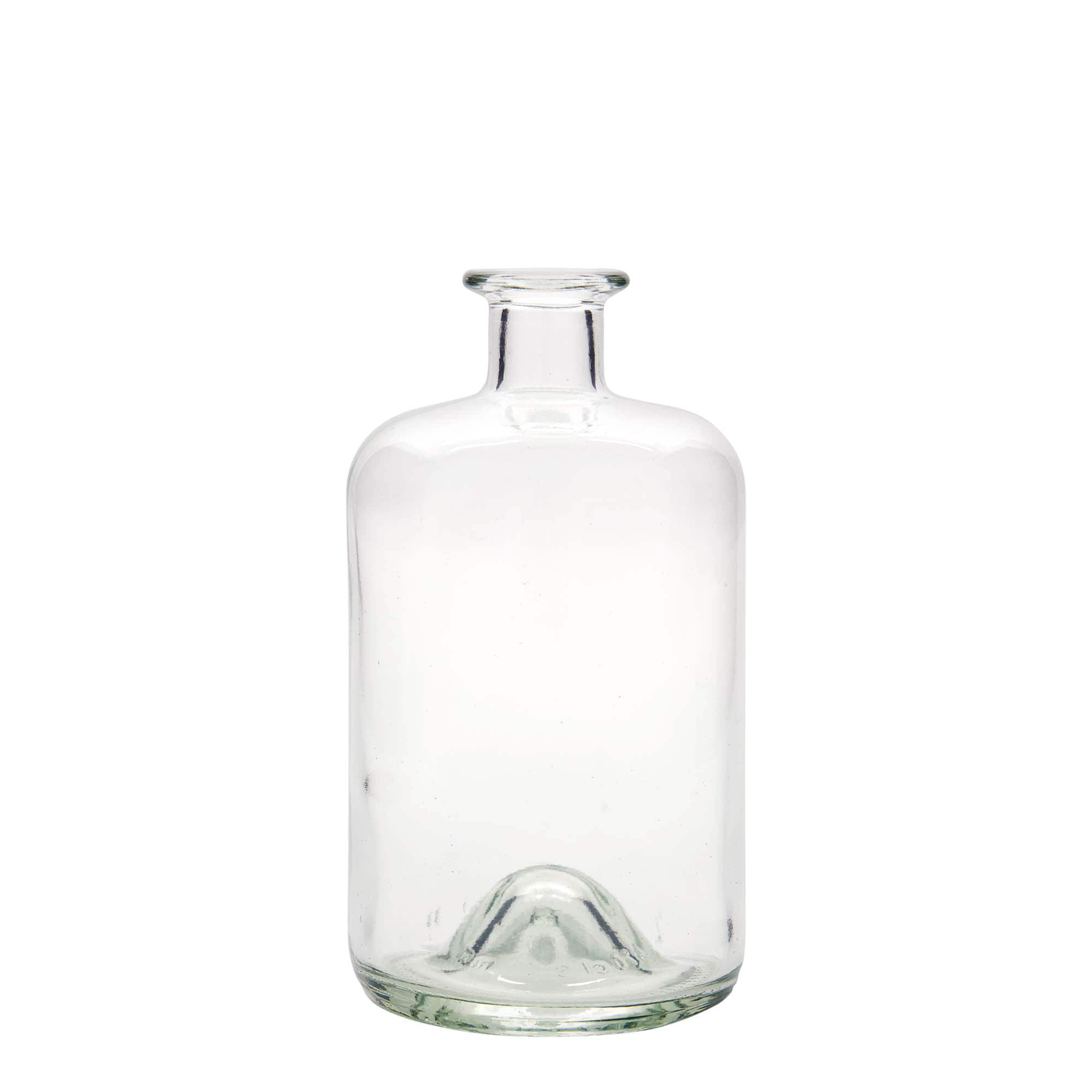 Botella de vidrio de 700 ml para farmacéutico, boca: corcho