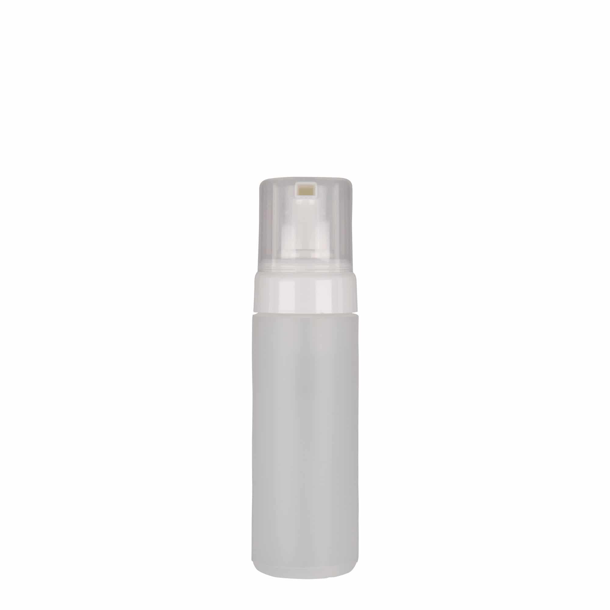Botella dispensadora 'Foamer' de 150 ml, plástico de PE, natural, boca: tapón de rosca