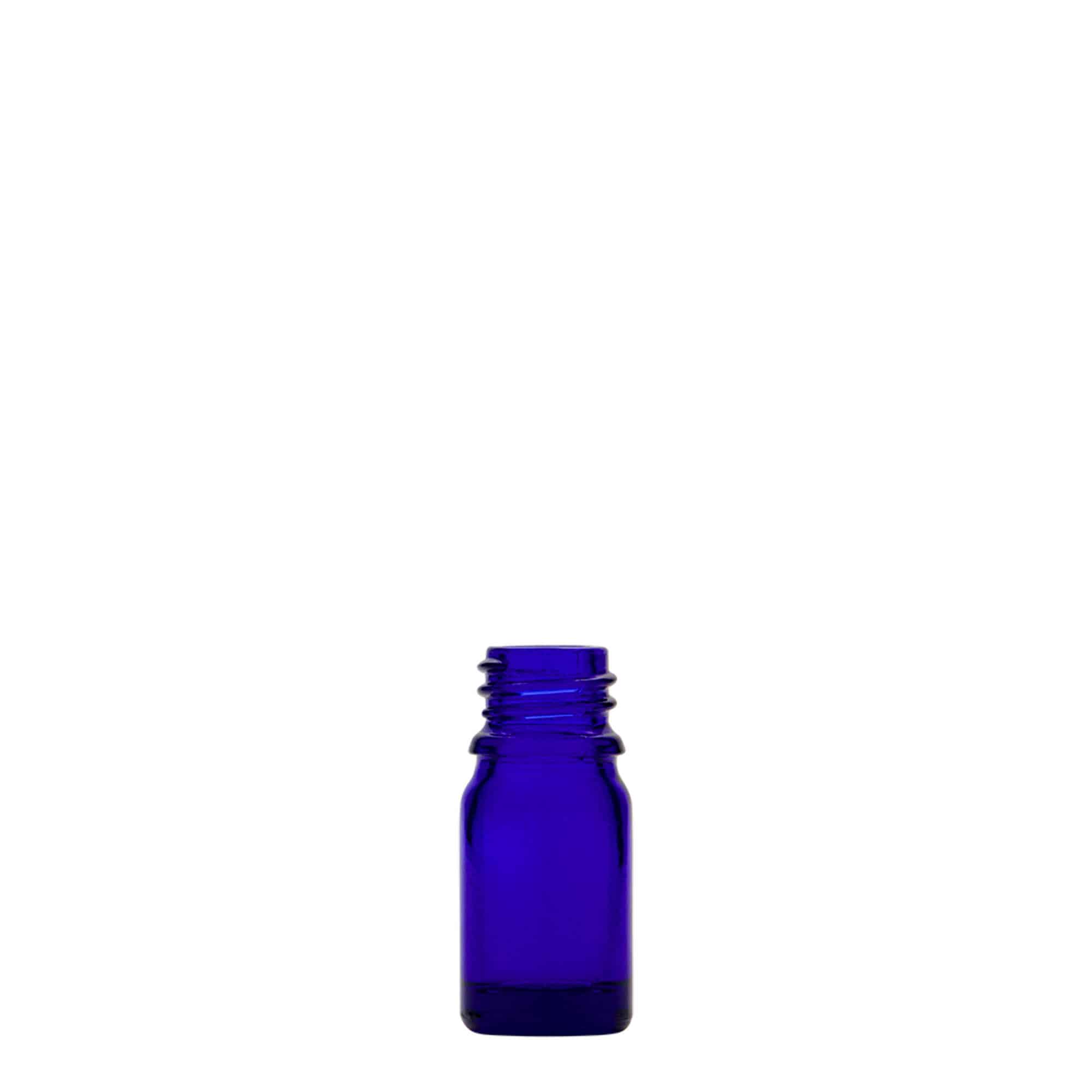 Frasco de medicamentos de 5 ml, vidrio, azul real, boca: DIN 18 Frasco de medicamentos de 5 ml, vidrio, azul real, boca: DIN 18