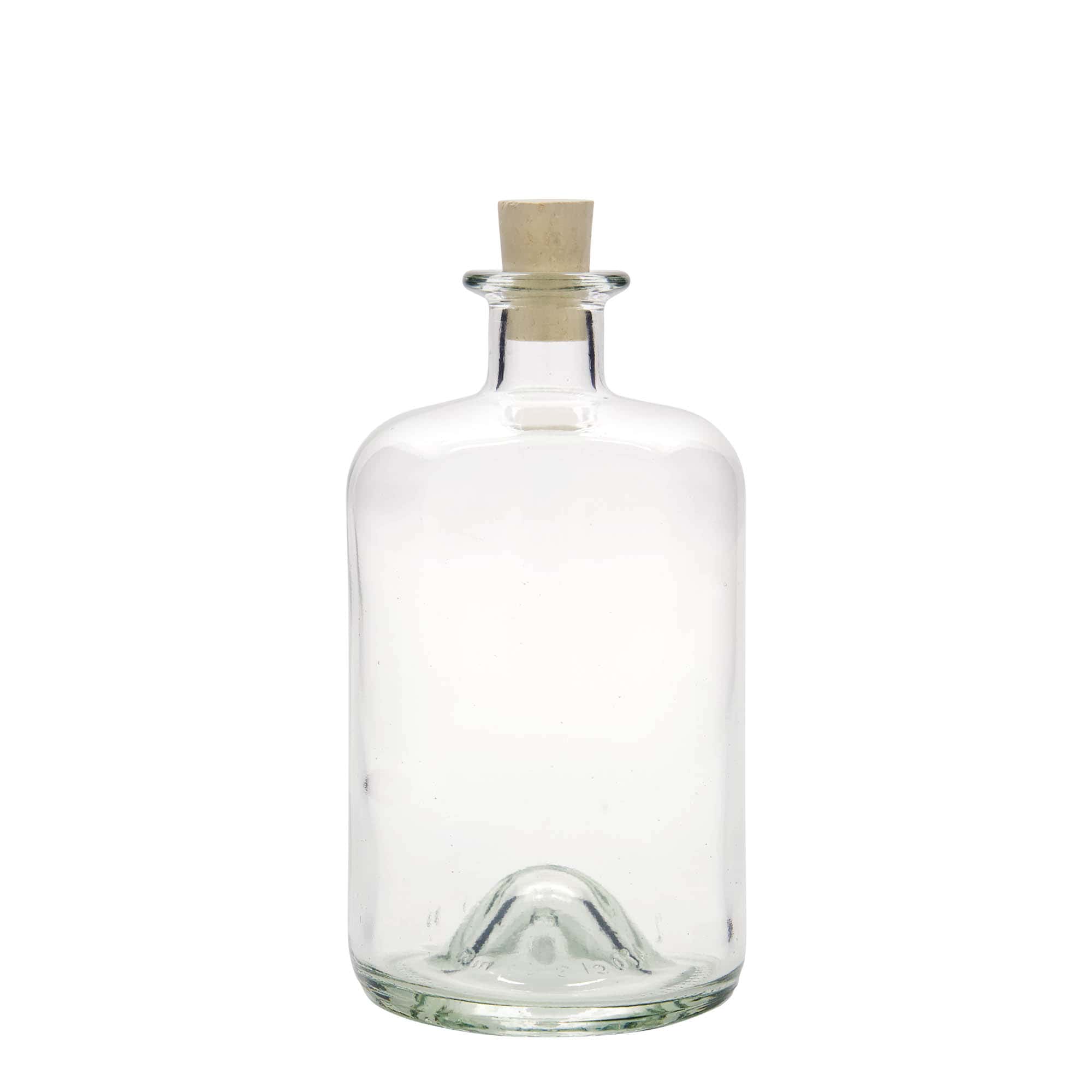 Botella de vidrio de farmacia de 700 ml, boca: corcho