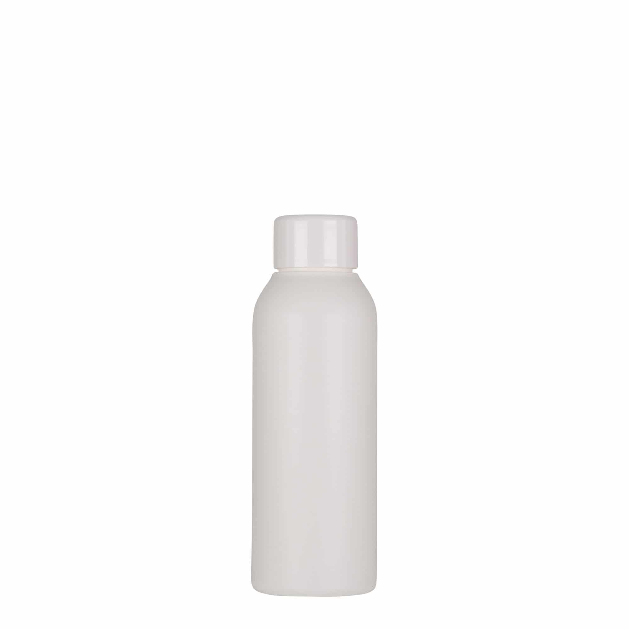 Botella de plástico 'Tuffy' de 100 ml, HDPE, blanco, boca: GPI 24/410