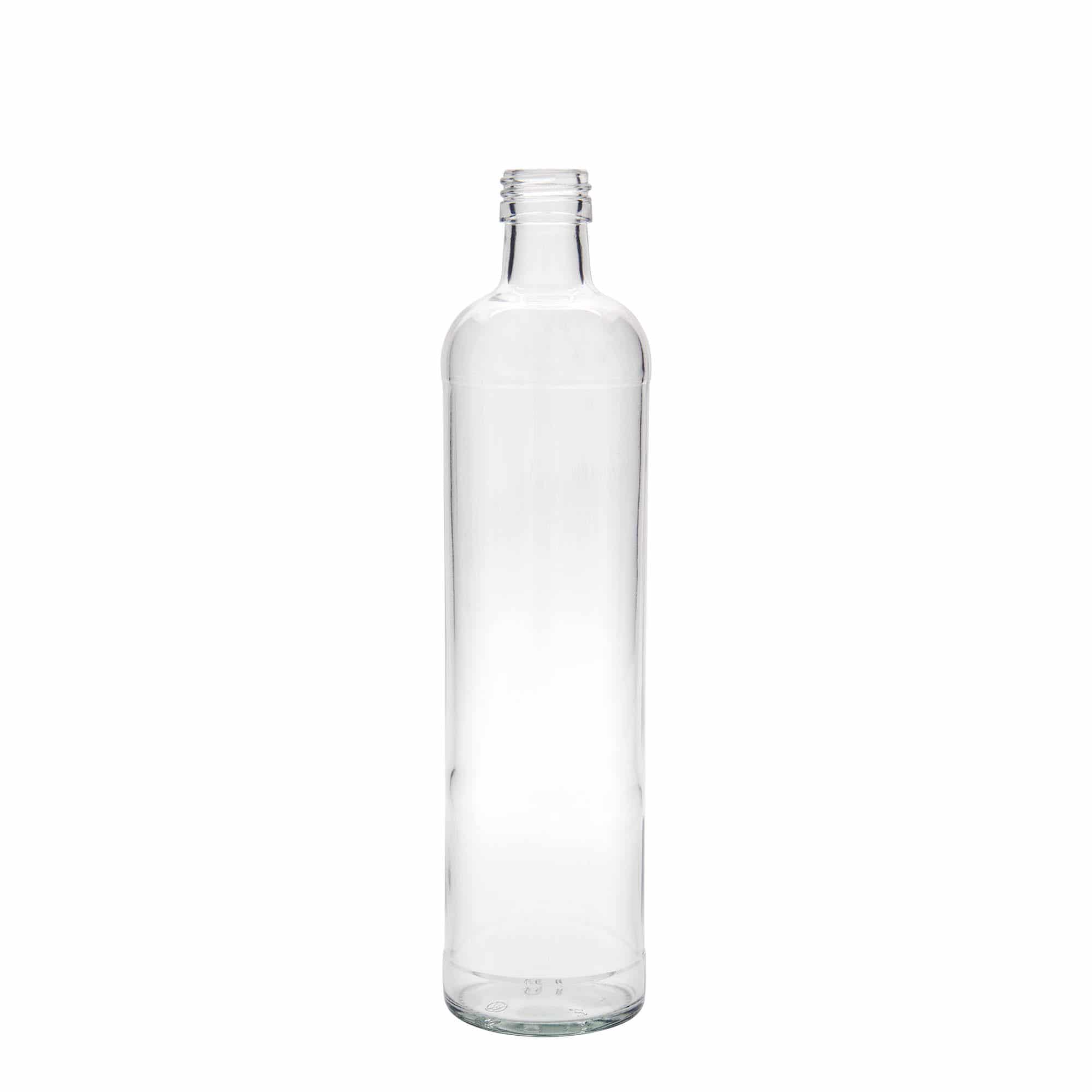 Botella cilíndrica de 500 ml, vidrio, boca: PP 28 Botella cilíndrica de 500 ml, vidrio, boca: PP 28