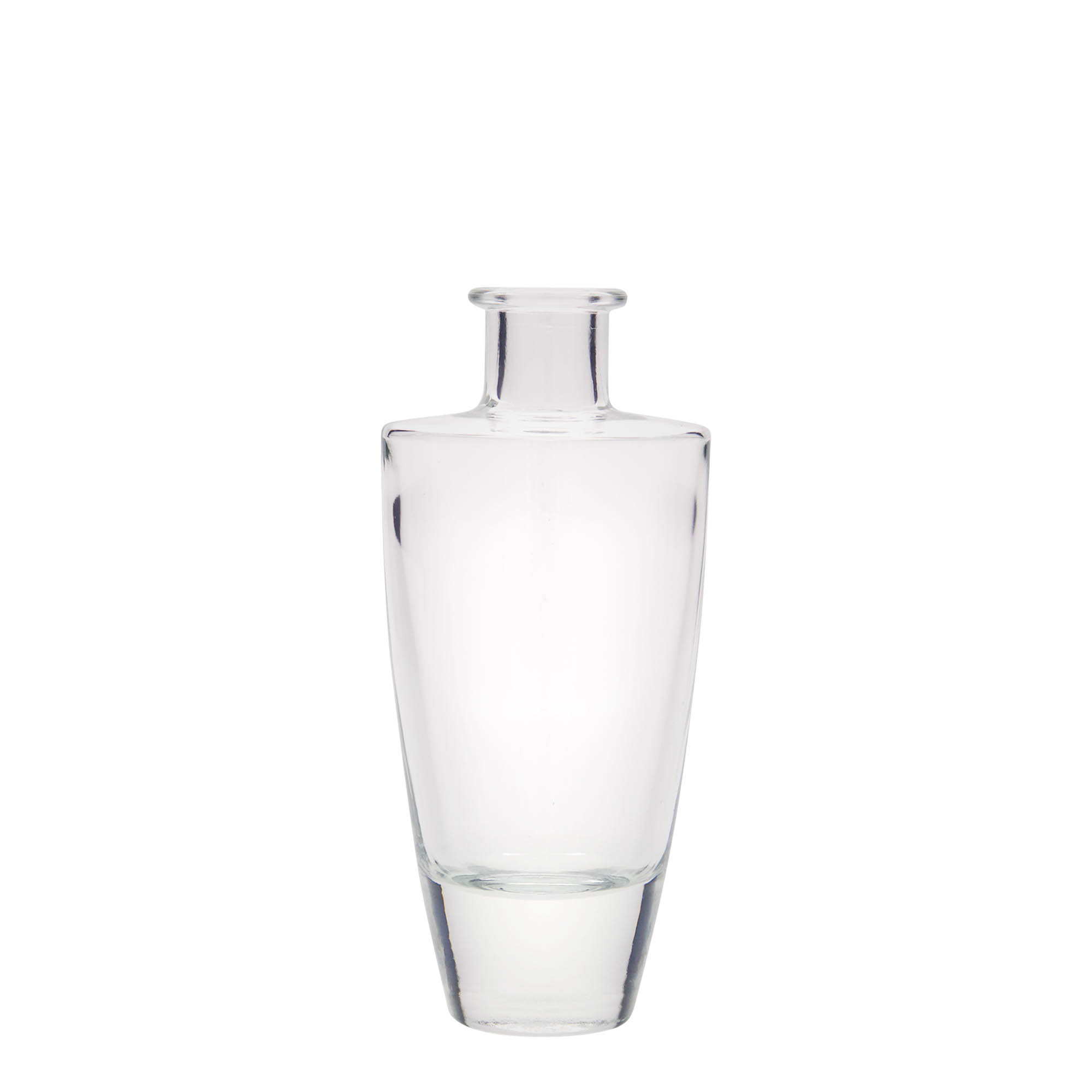 Botella de vidrio de 200 ml 'Vanessa', ovalada, boca: corcho