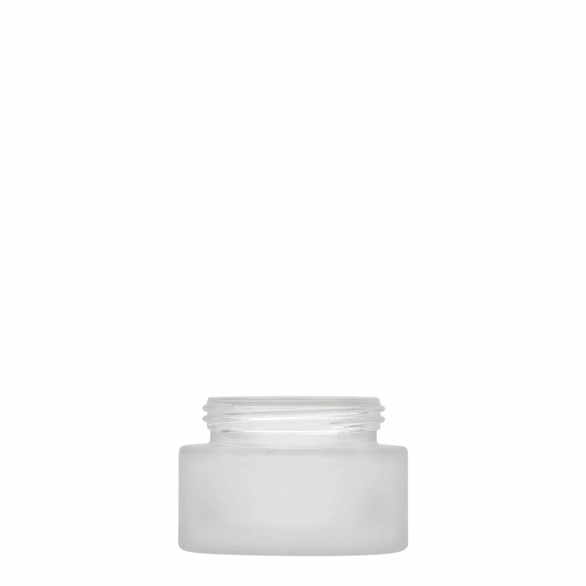 Bote 'Platin Edition' de 30 ml, vidrio, efecto helado, boca: tapón de rosca