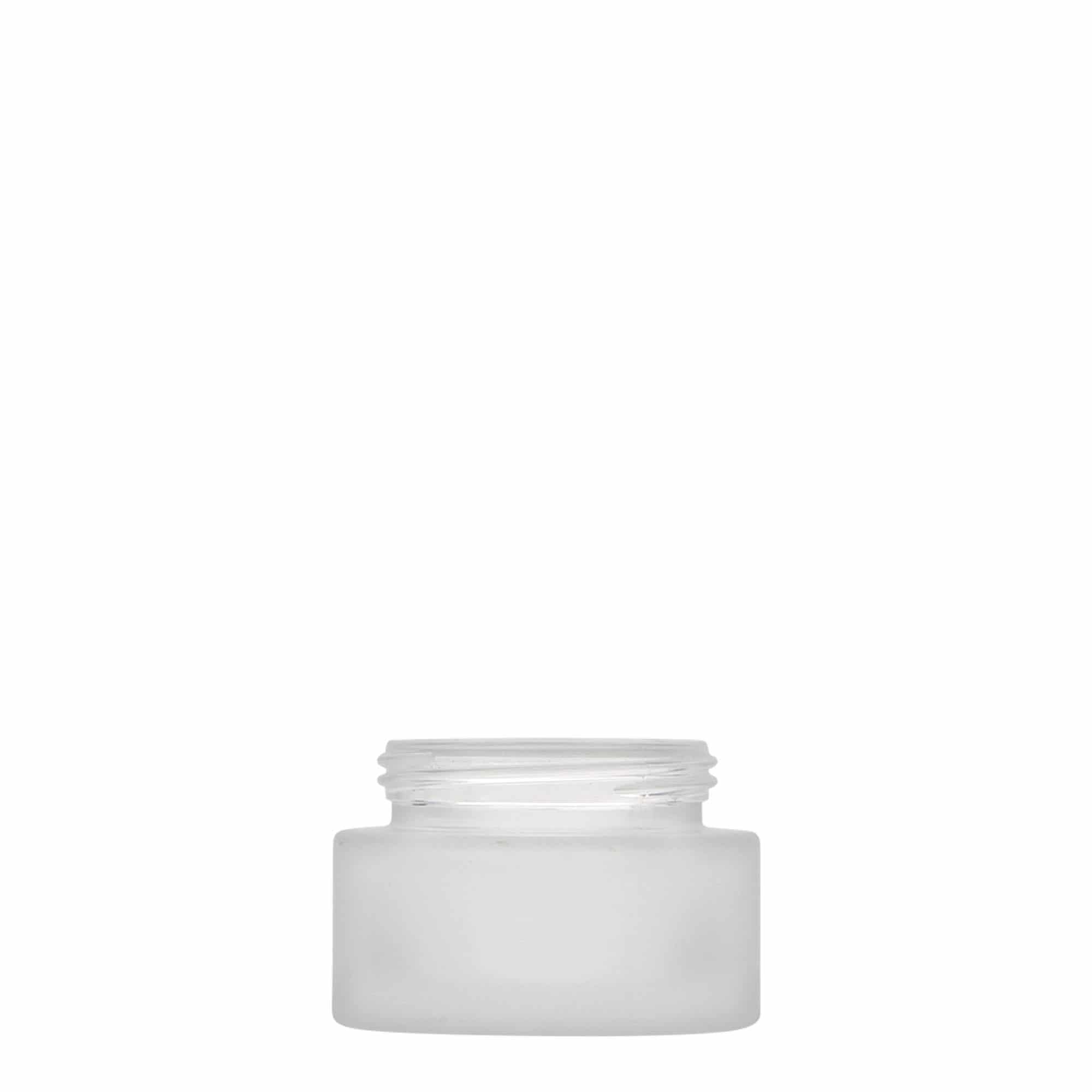 30 ml tarro 'Edición Platino', vidrio, esmerilado, boca: cierre de rosca