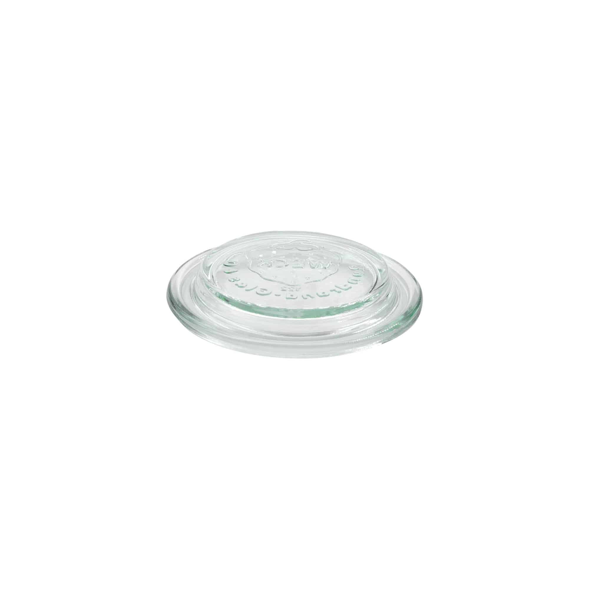 Tapa de vidrio WECK, borde redondo #, para boca: RR60