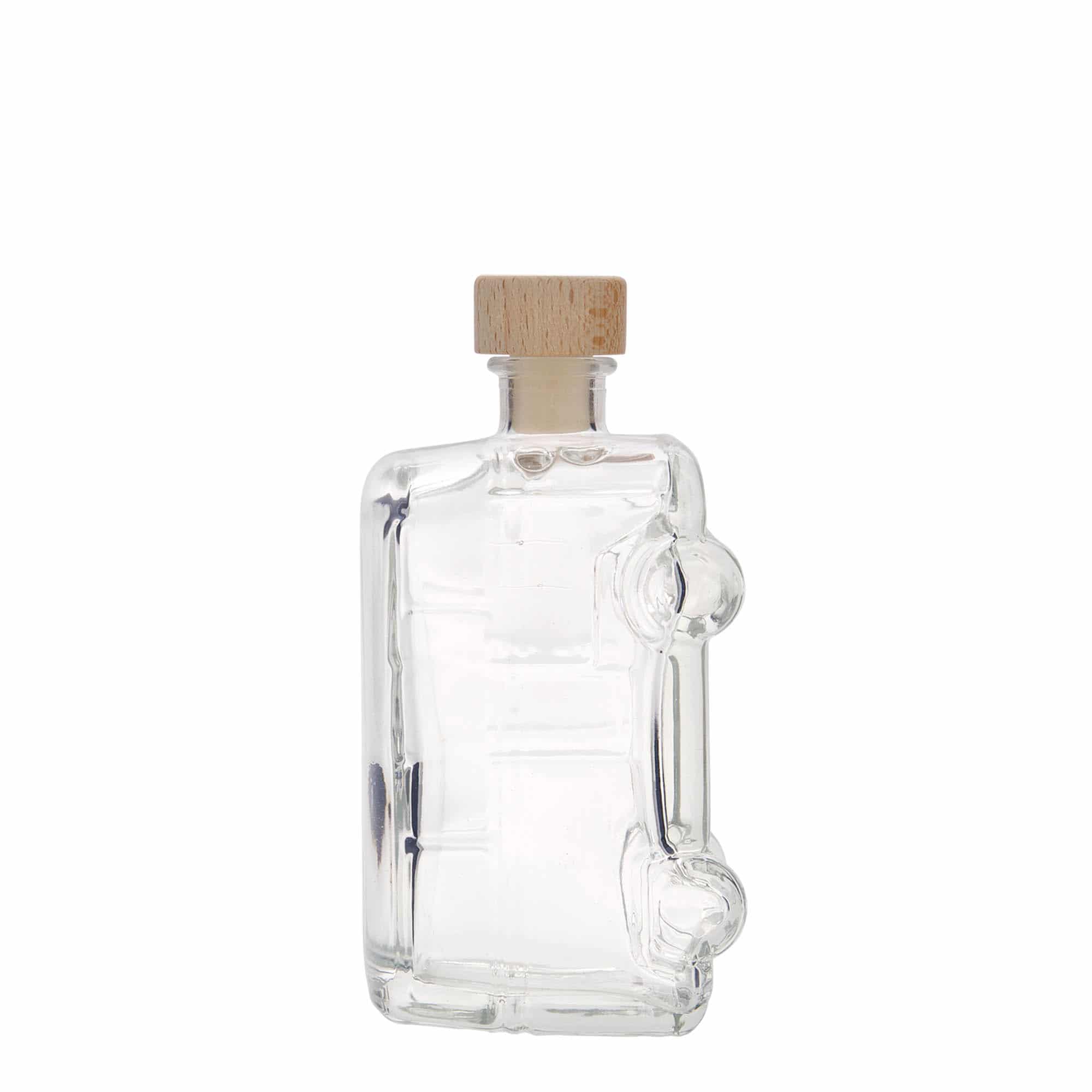 Botella de vidrio 'Bulli' de 200 ml, boca: corcho