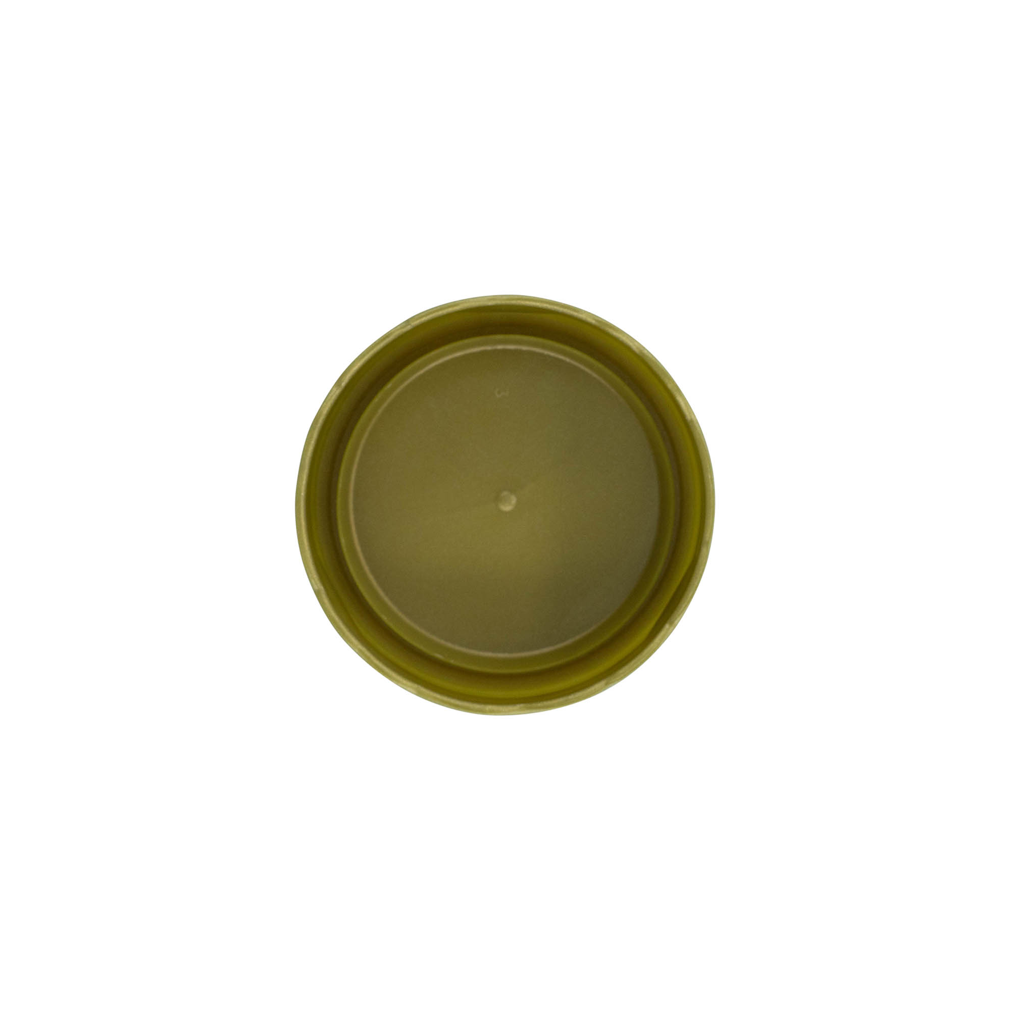 Tapa encajable para olla de cerámica de cuello estrecho, plástico HDPE, dorado