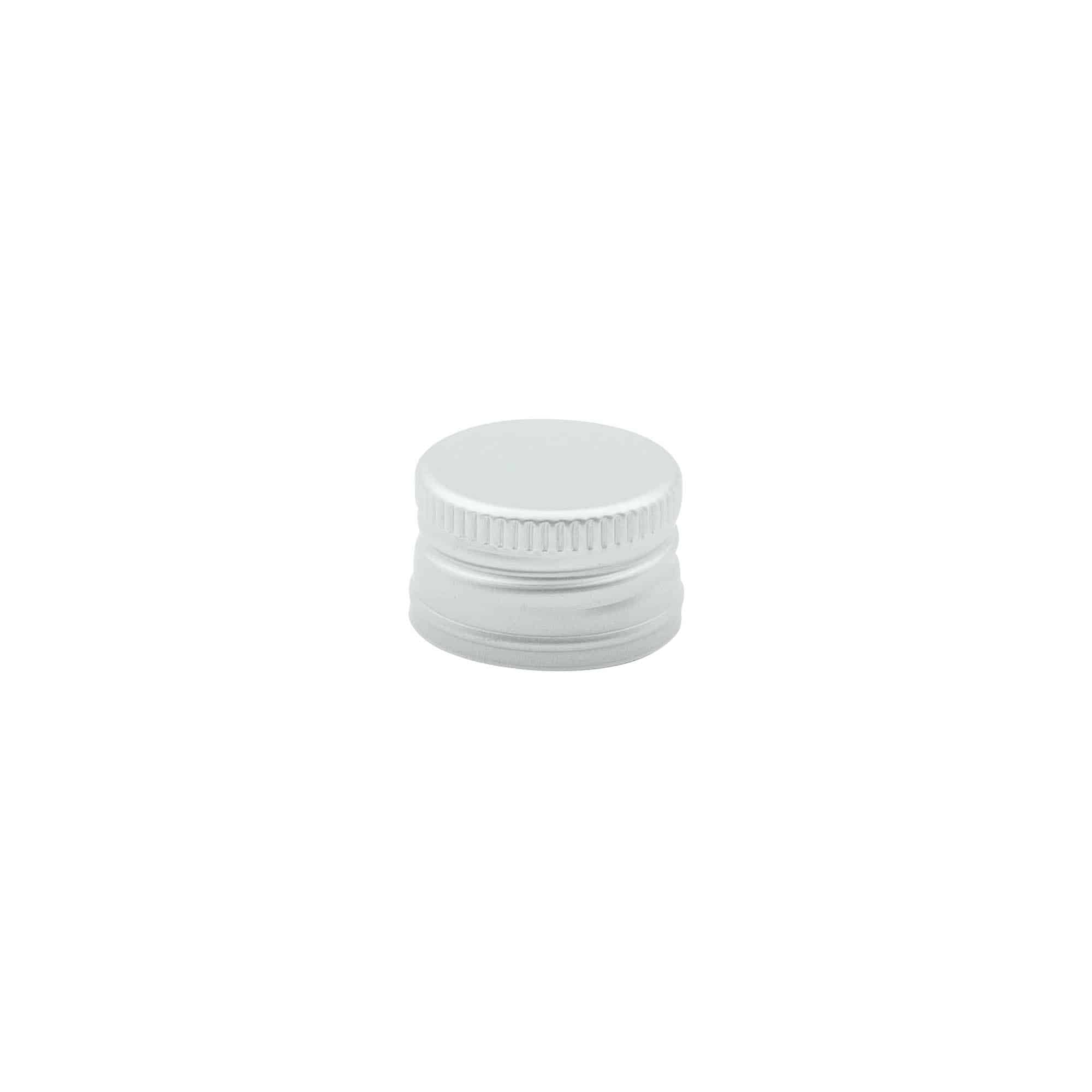 Tapón de rosca, metal, plateado, para boca: PP 22 Tapón de rosca, metal, plateado, para boca: PP 22
