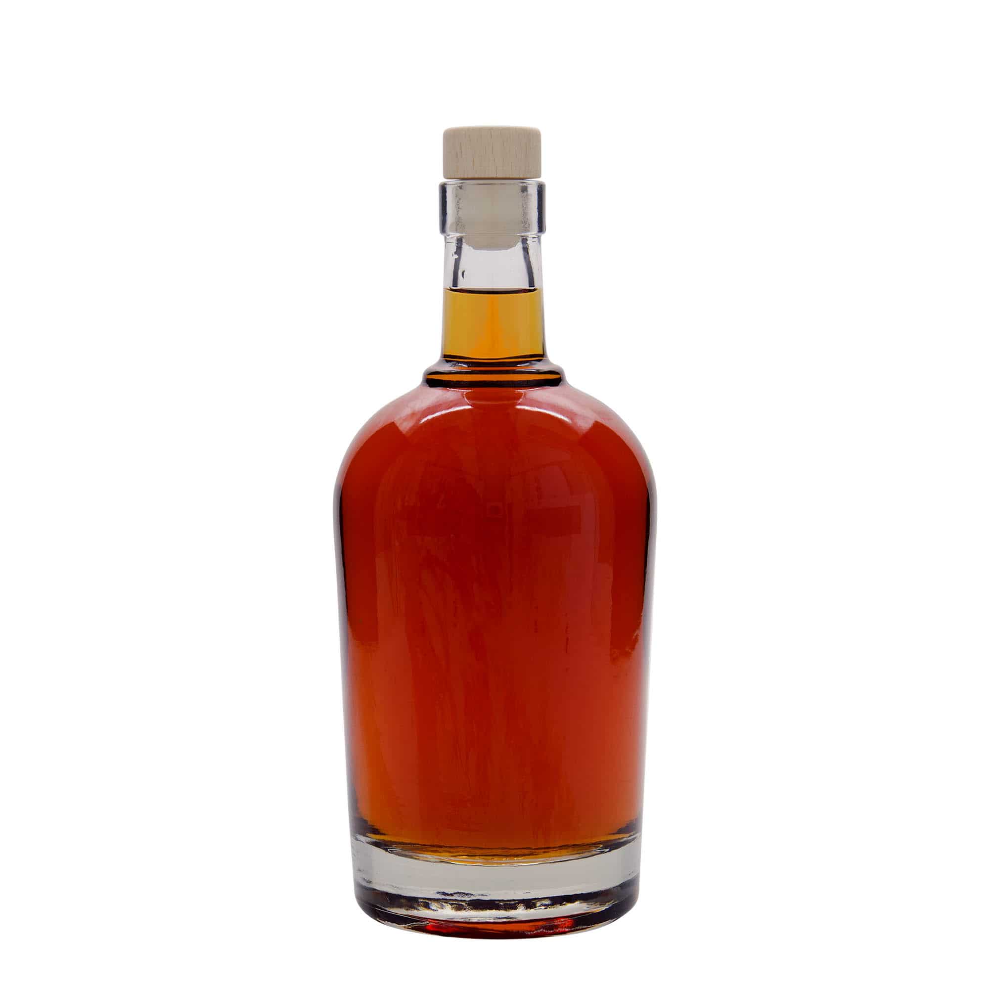 Botella de vidrio 'Amarillo' de 700 ml, boca: corcho