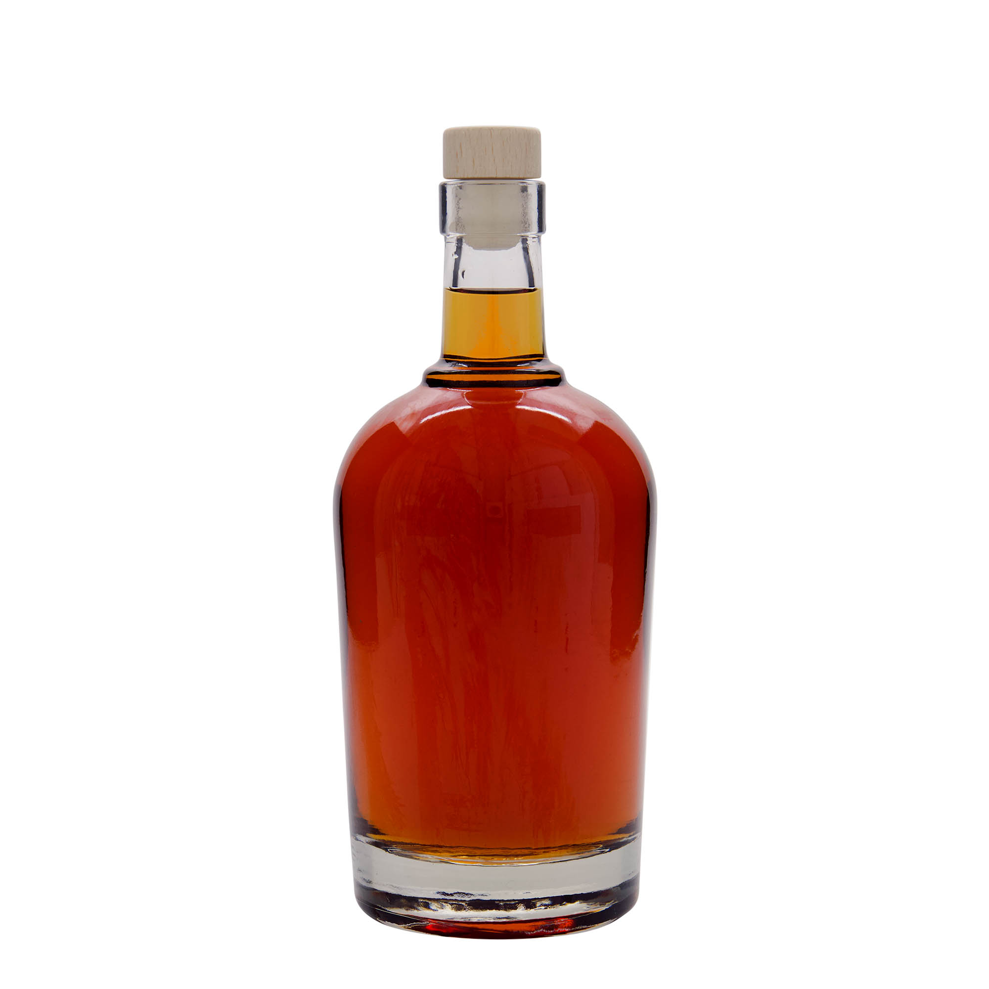 Botella de vidrio de 700 ml 'Amarillo', boca: corcho