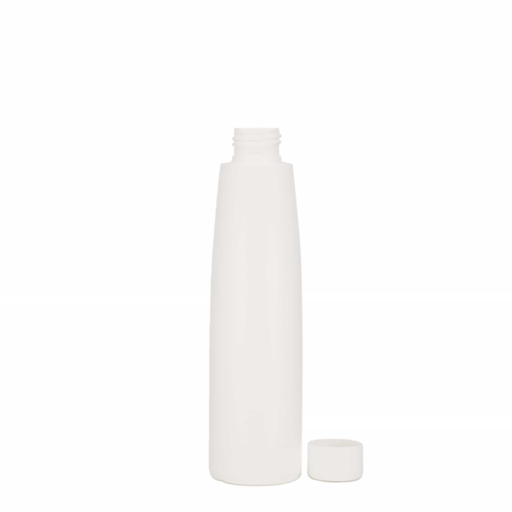 Botella de plástico de 200 ml 'Donald', HDPE, blanca, boca: 24/410