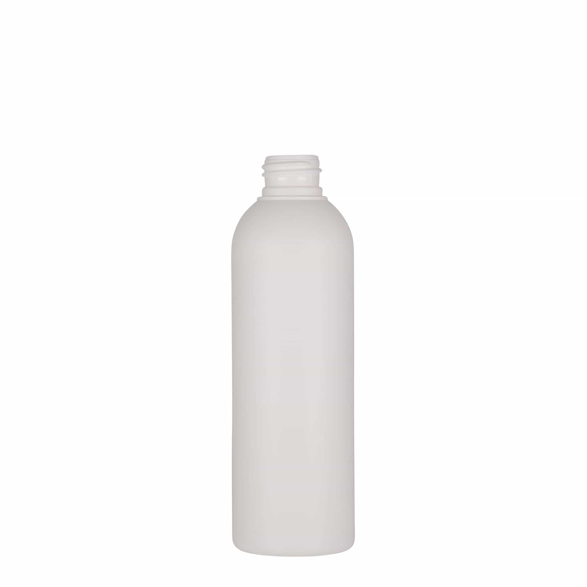 Botella de plástico de 200 ml 'Tuffy', HDPE, blanca, boca: 24/410 Botella de plástico de 200 ml 'Tuffy', HDPE, blanca, boca: 24/410