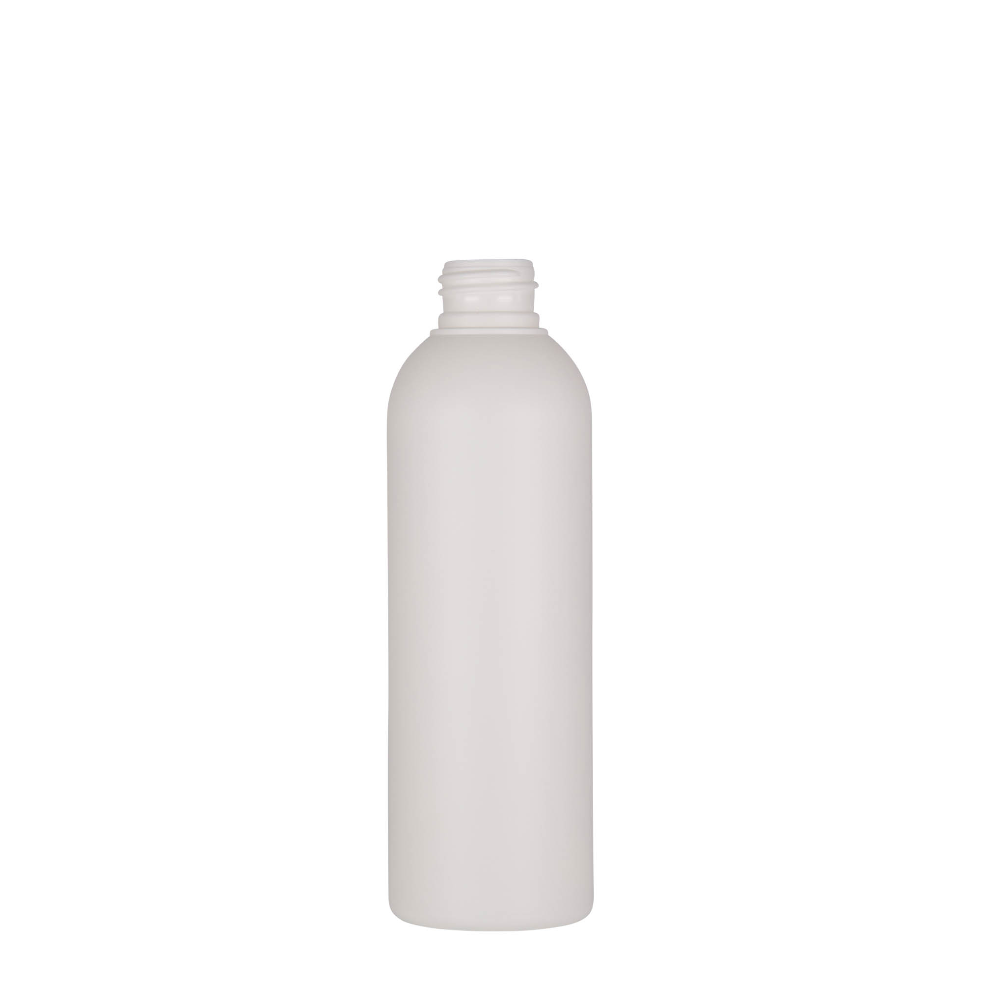 Botella de plástico de 200 ml 'Tuffy', HDPE, blanca, boca: 24/410 Botella de plástico de 200 ml 'Tuffy', HDPE, blanca, boca: 24/410