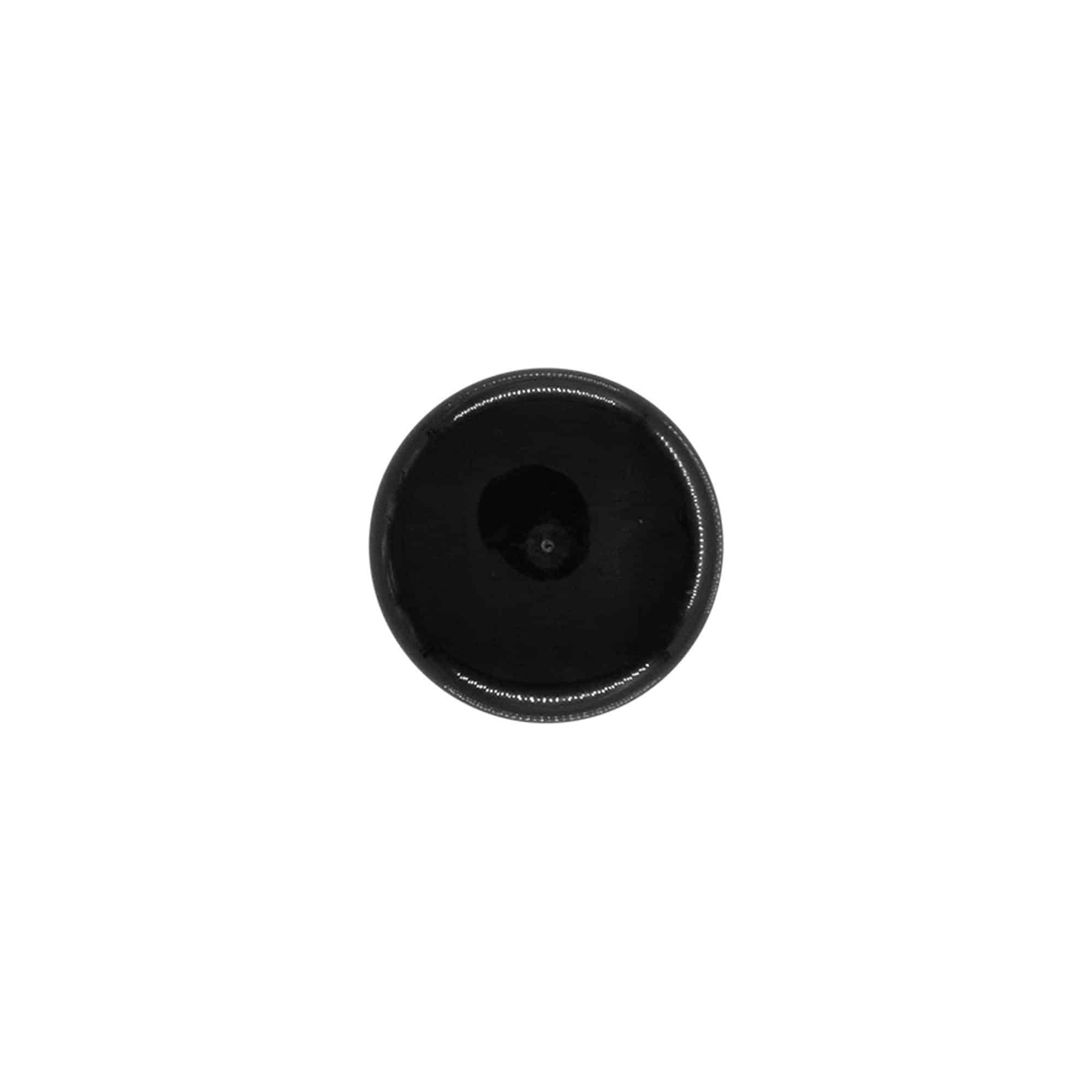 Tapón de rosca con inserto dosificador, plástico de PP, negro, para boca: 24/410