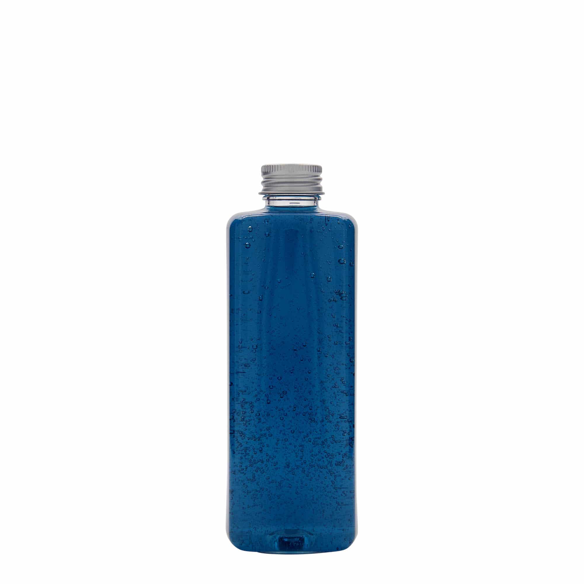 Botella de PET 'Karl' de 300 ml, cuadrada, plástico, boca: 24/410