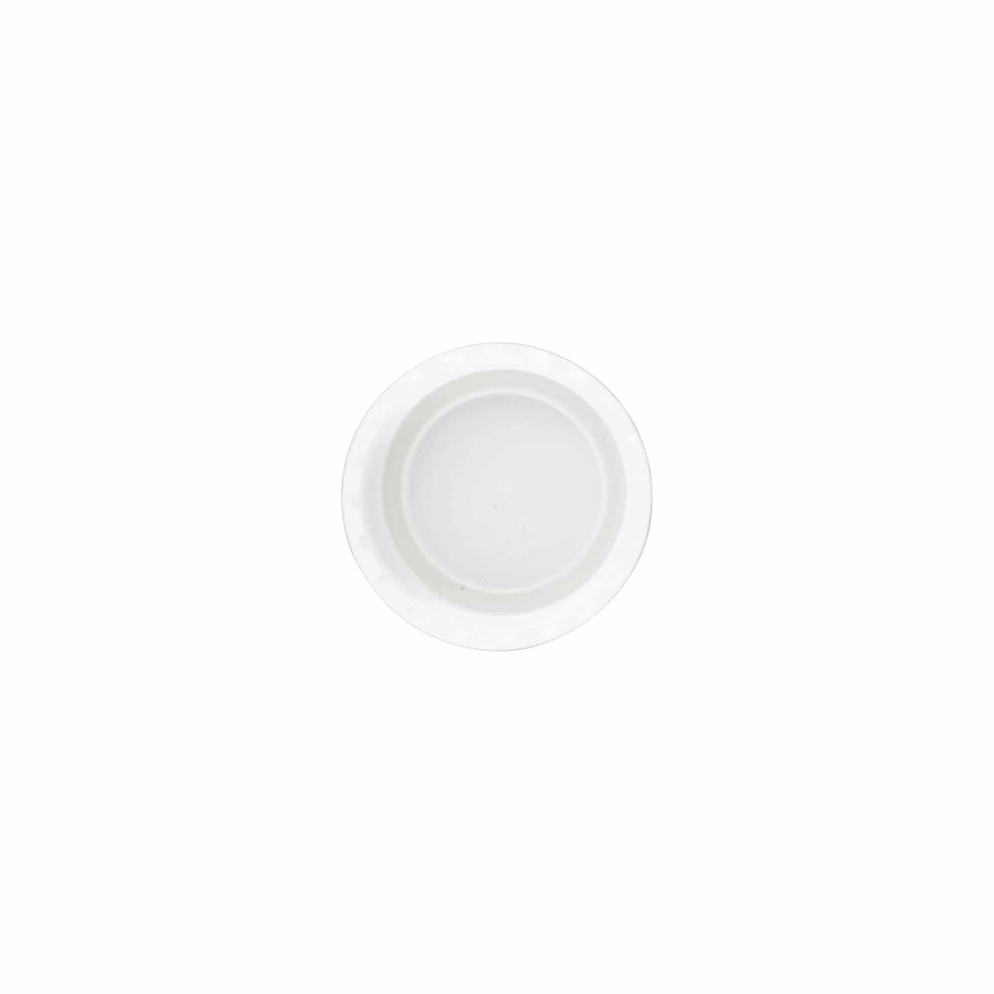 Tapa de rosca, plástico PP, blanco, para boca: 24/410